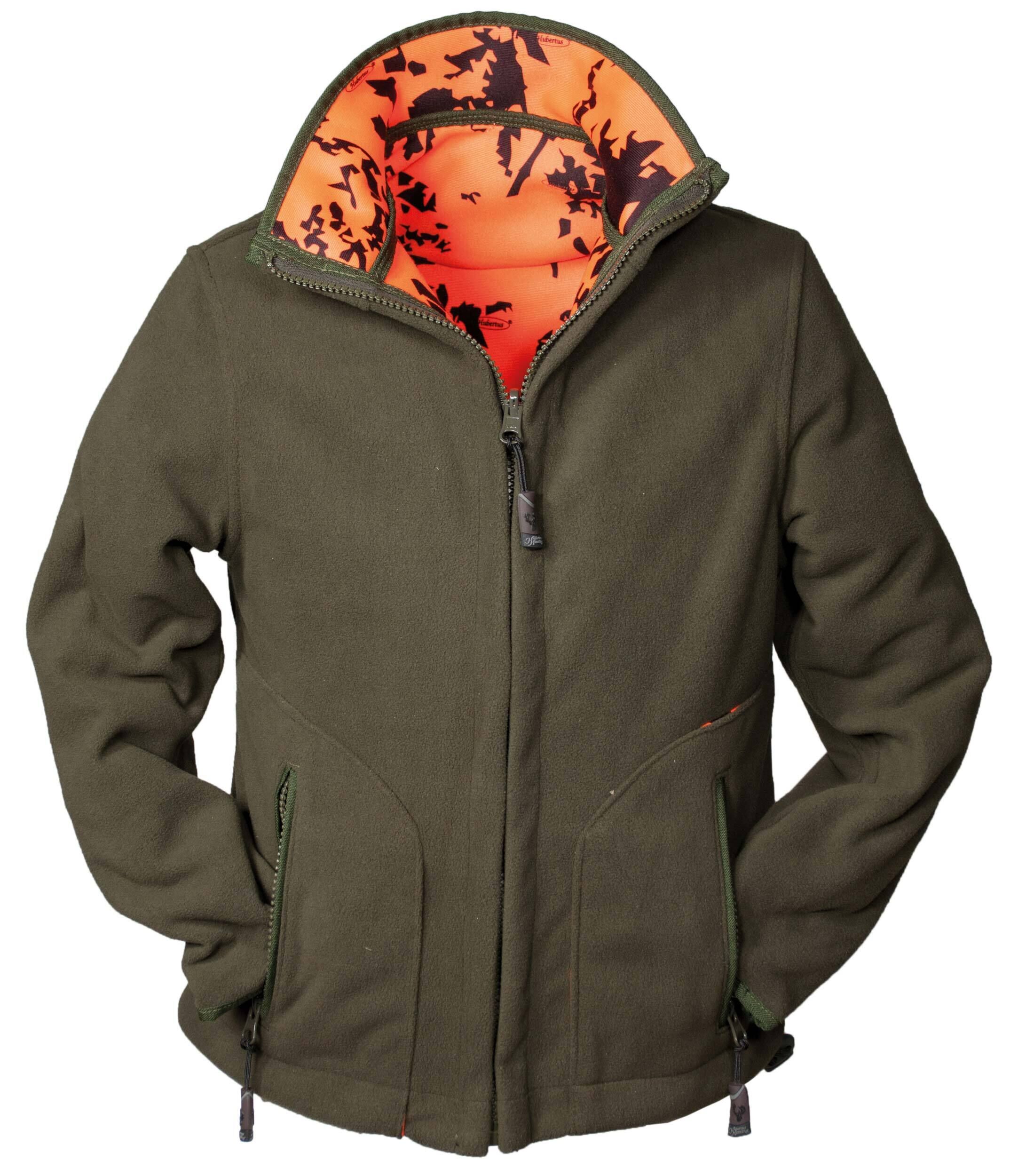 Hubertus Warn-Wendefleecejacke Pirsch Kinder (oliv/orange) Hubertus Warn-Wendefleecejacke Pirsch Kinder (oliv/orange)