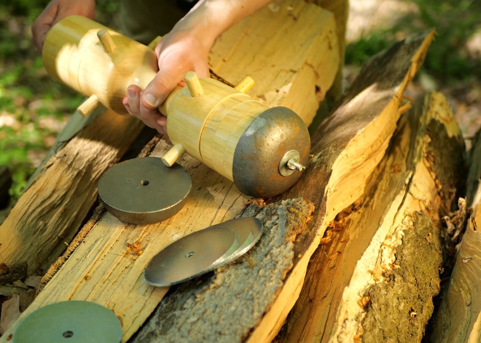 Oberländer Apportierbock (variables Gewicht) Gewicht für Apportierbock (2x Kopfscheibe 2,8 kg)