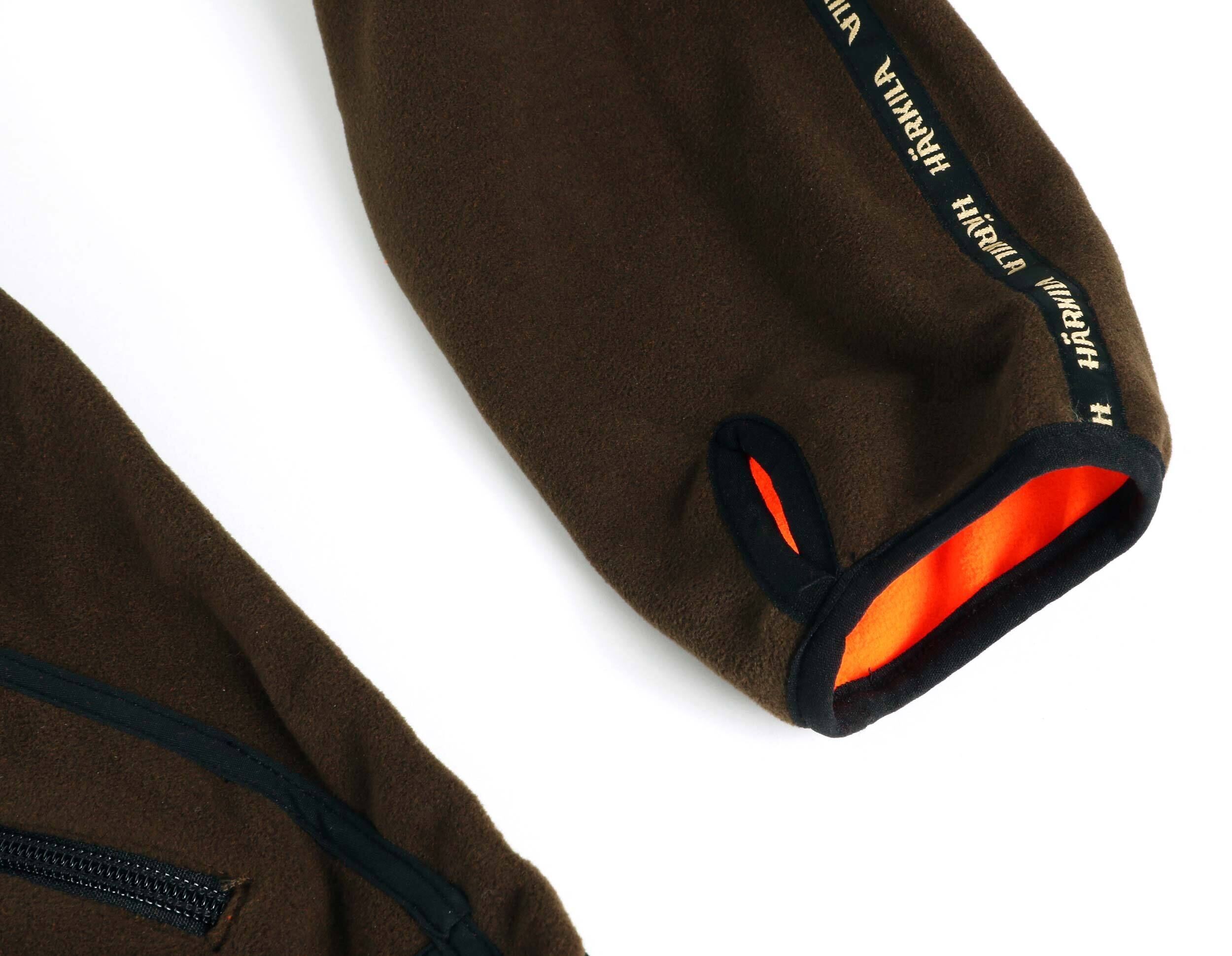 Härkila Kamko Wende-Fleecejacke (Hunting Green/Orange Blaze)