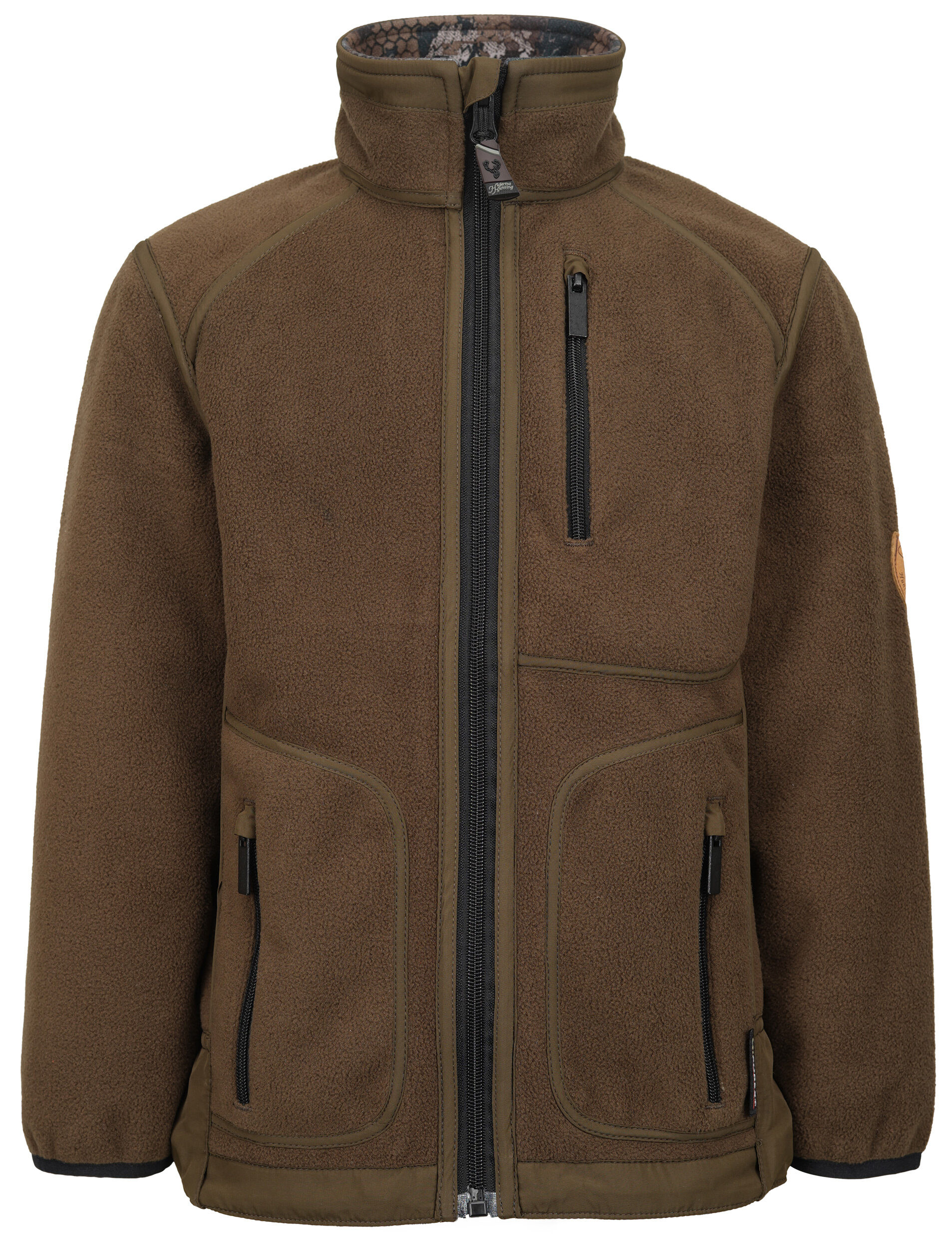 Hubertus Kinder-Tarnwendefleecejacke Pirsch 2 (oliv/braun tarn)