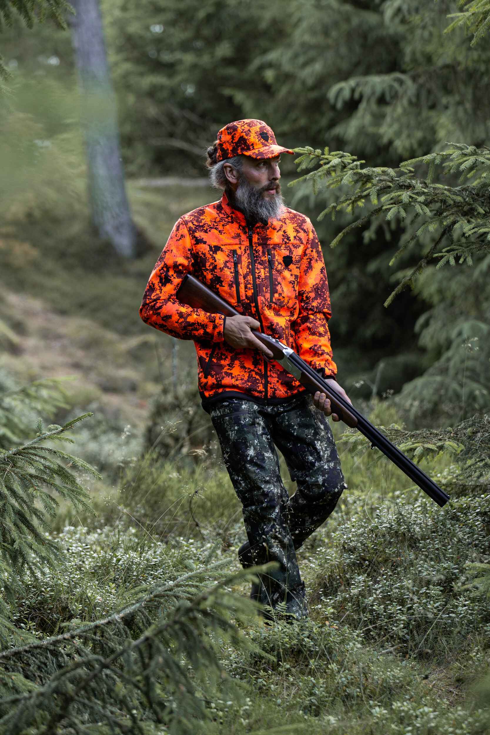 Northern Hunting Franke Wendejacke (green/blaze camo)