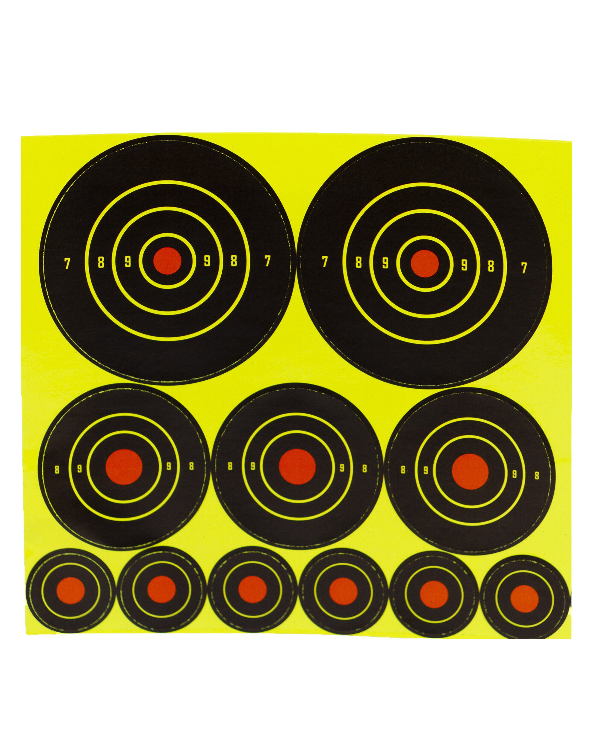 Zielscheibe mit Schusspflastern Multi Target Set (10 Stk.)