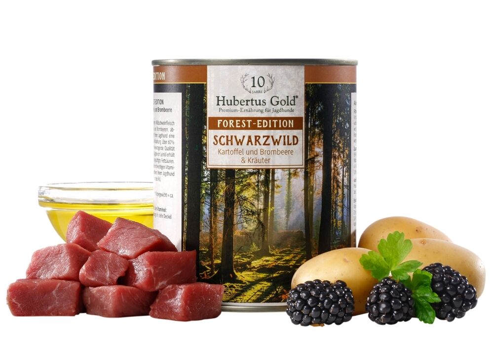 Hubertus Gold Nassfutter Forest-Edition Schwarzwild (6 Dosen) Hubertus Gold Nassfutter Forest-Edition Schwarzwild (6 Dosen)