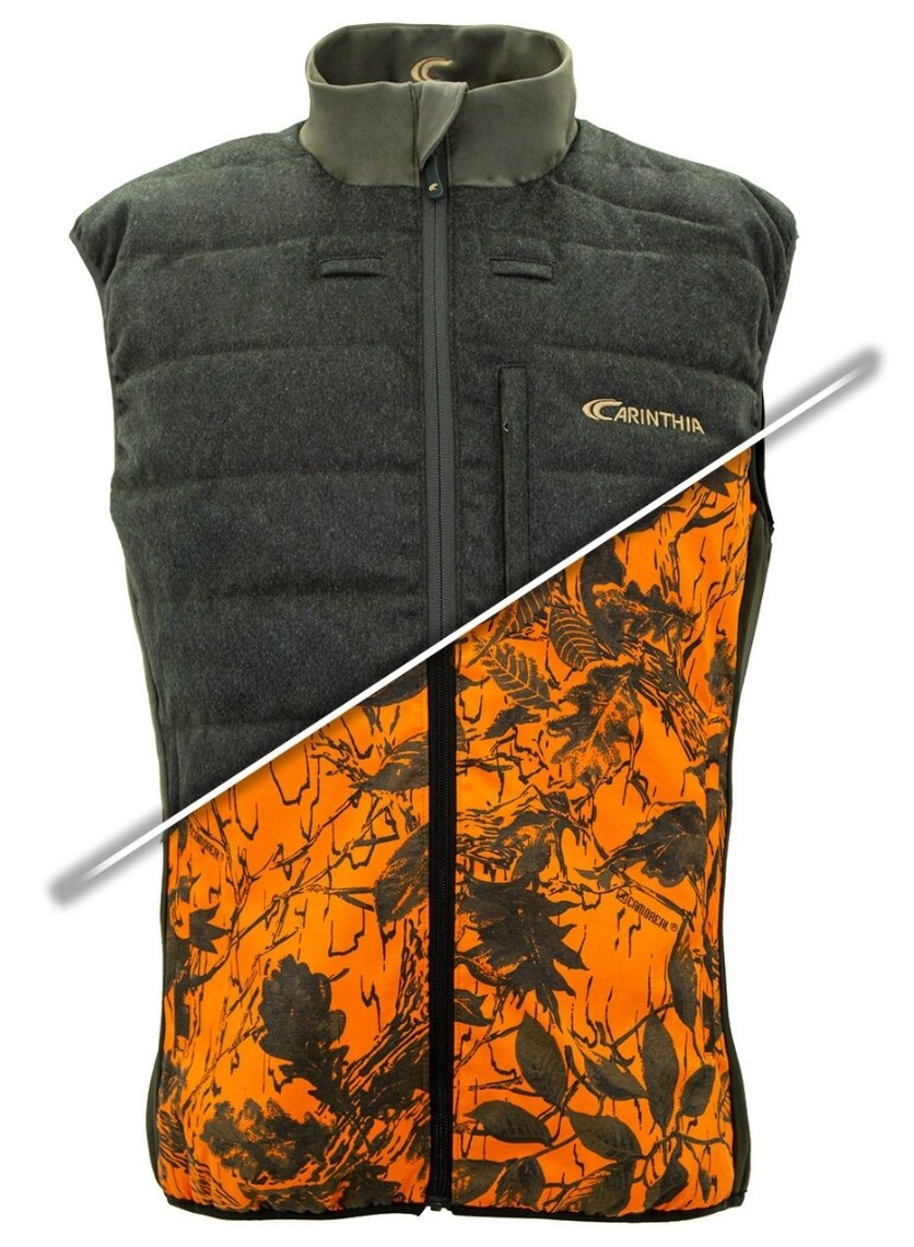 Carinthia G-LOFT Ultra Lodenweste wendbar (Blaze Camo / grün)