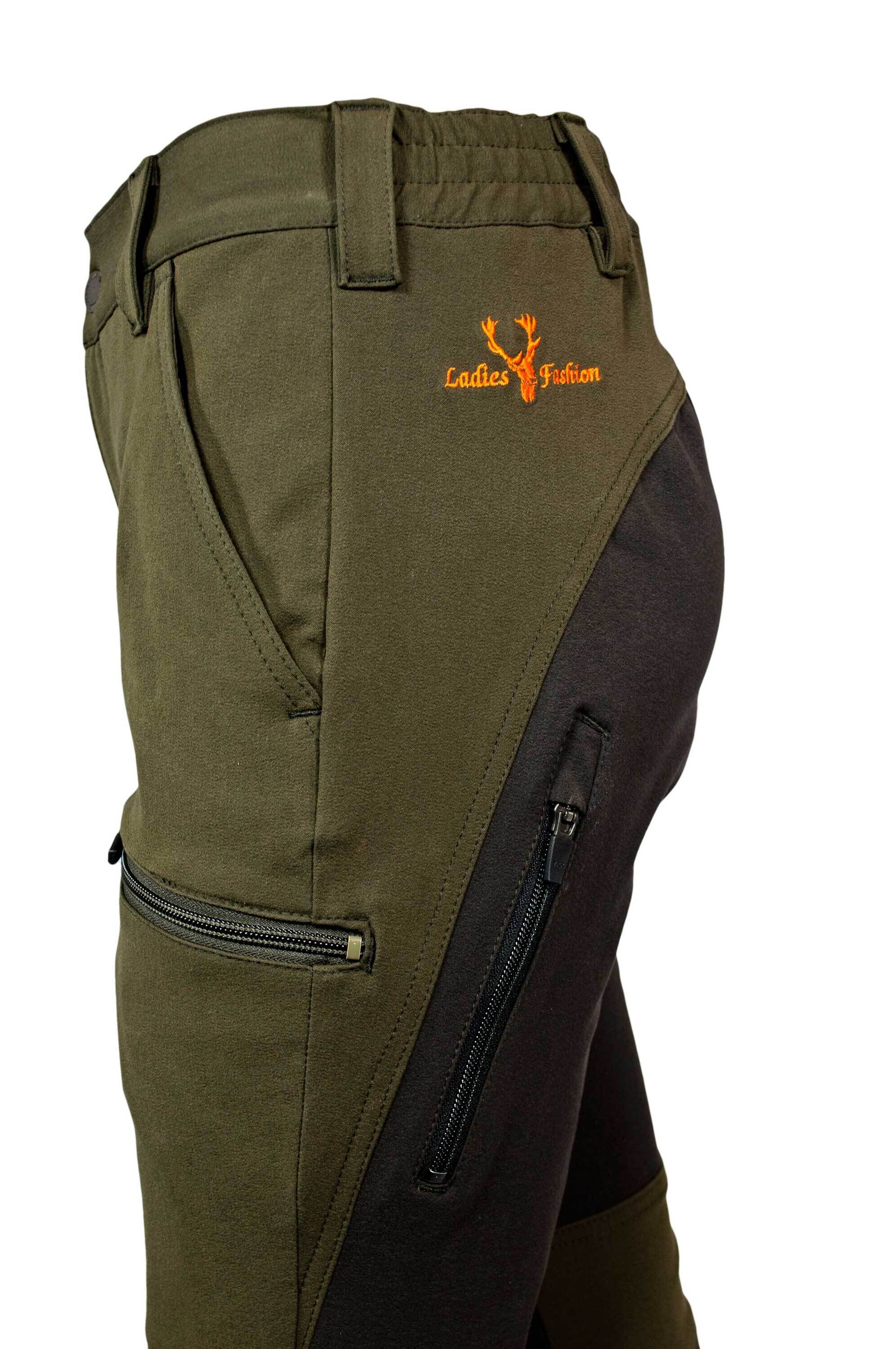 Hubertus Emma Jagdhose Damen (stretch) (oliv/braun) Hubertus Emma Jagdhose Damen (stretch) (oliv/braun)