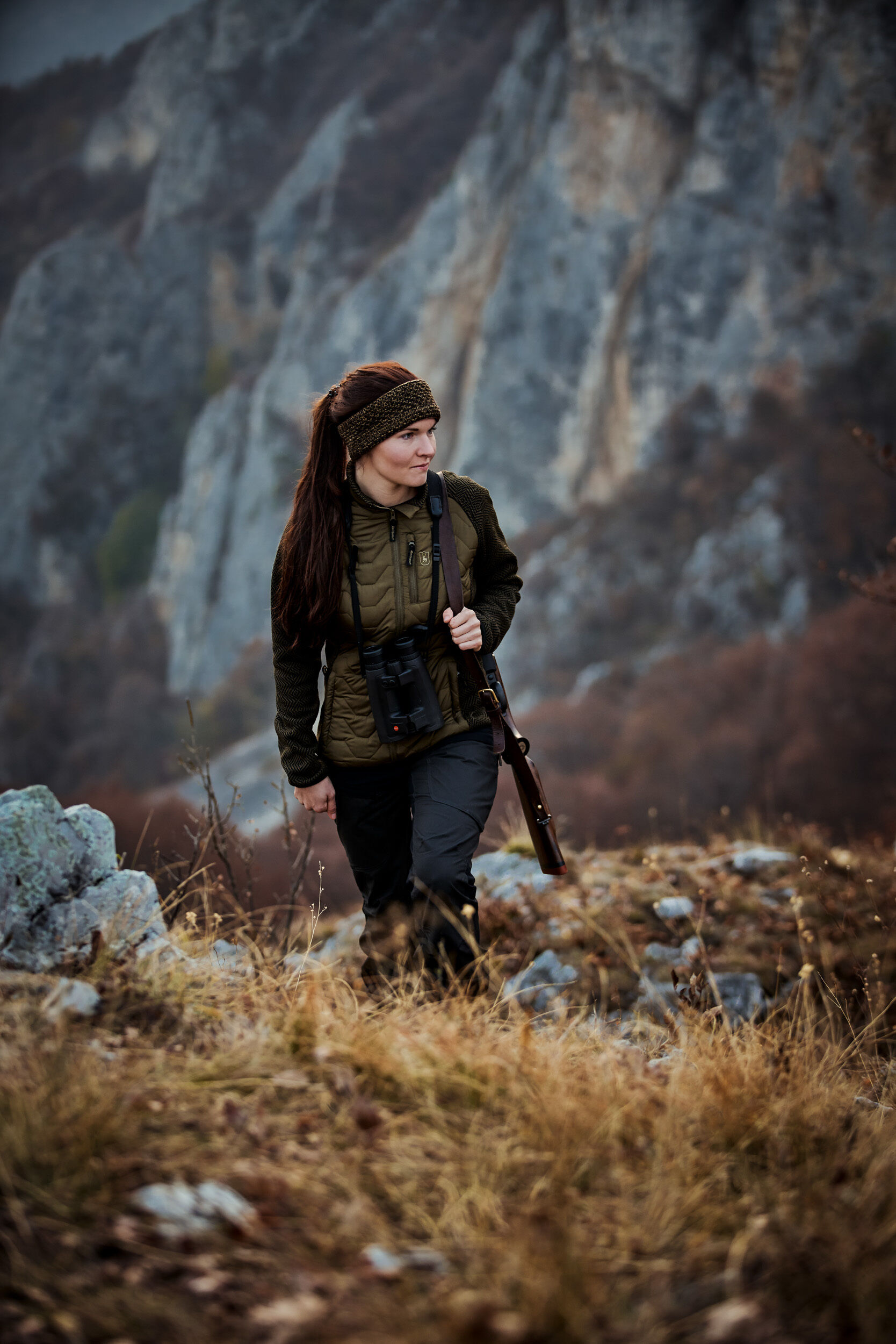 Deerhunter Lady Knitted Stirnband (Art green)