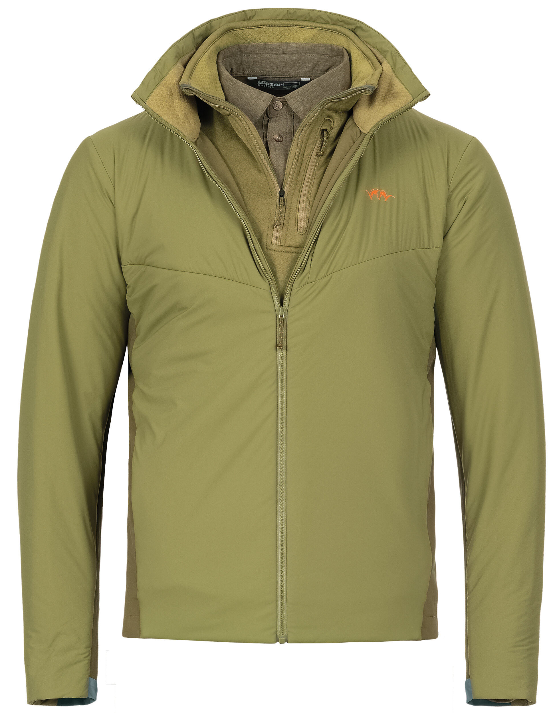 Blaser Drain Midlayer Halfzip (dunkel oliv) Blaser Drain Midlayer Halfzip (dunkel oliv)