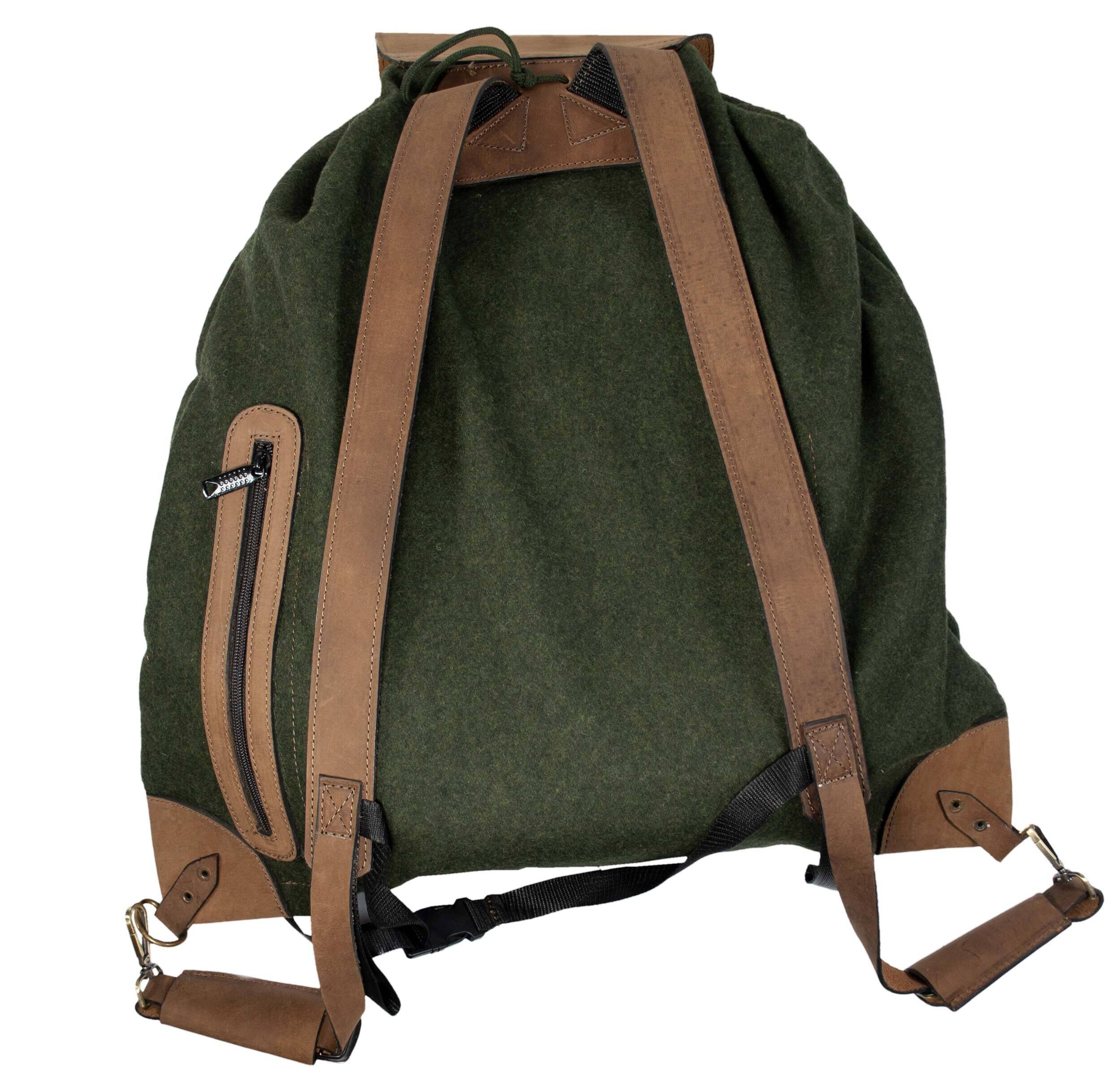 Hubertus Loden-Flüsterrucksack klein Hubertus Loden-Flüsterrucksack klein