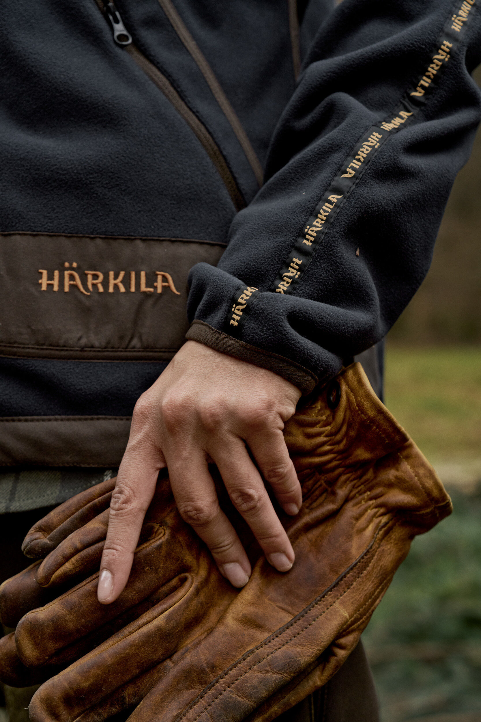Härkila Kamko Fleecejacke Damen (Willow green/Deep well purple)