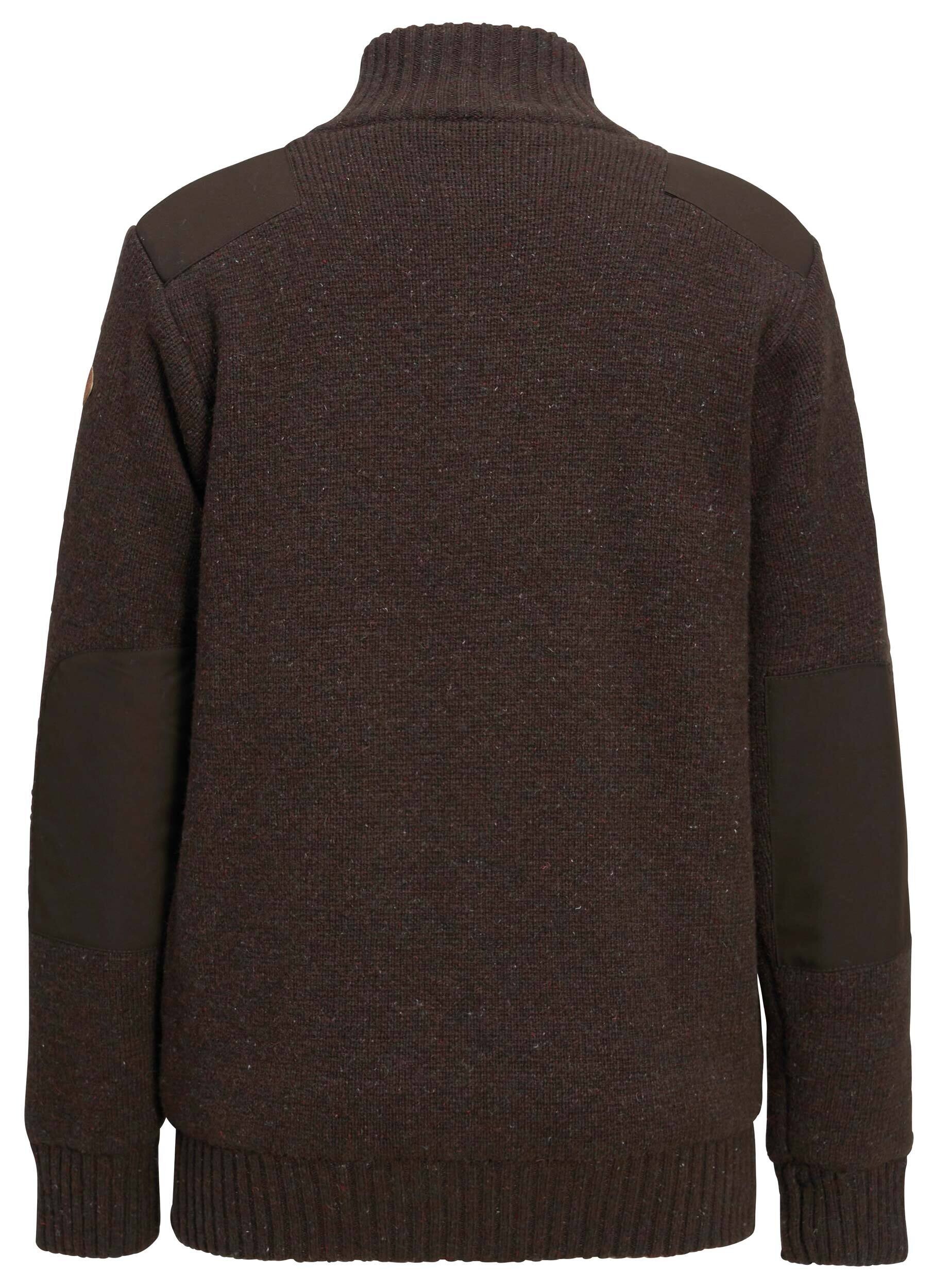 Pinewood Hurricane Full Zip Women Woll-Sweater (D.Brown Melange) Pinewood Hurricane Full Zip Women Woll-Sweater (D.Brown Melange)