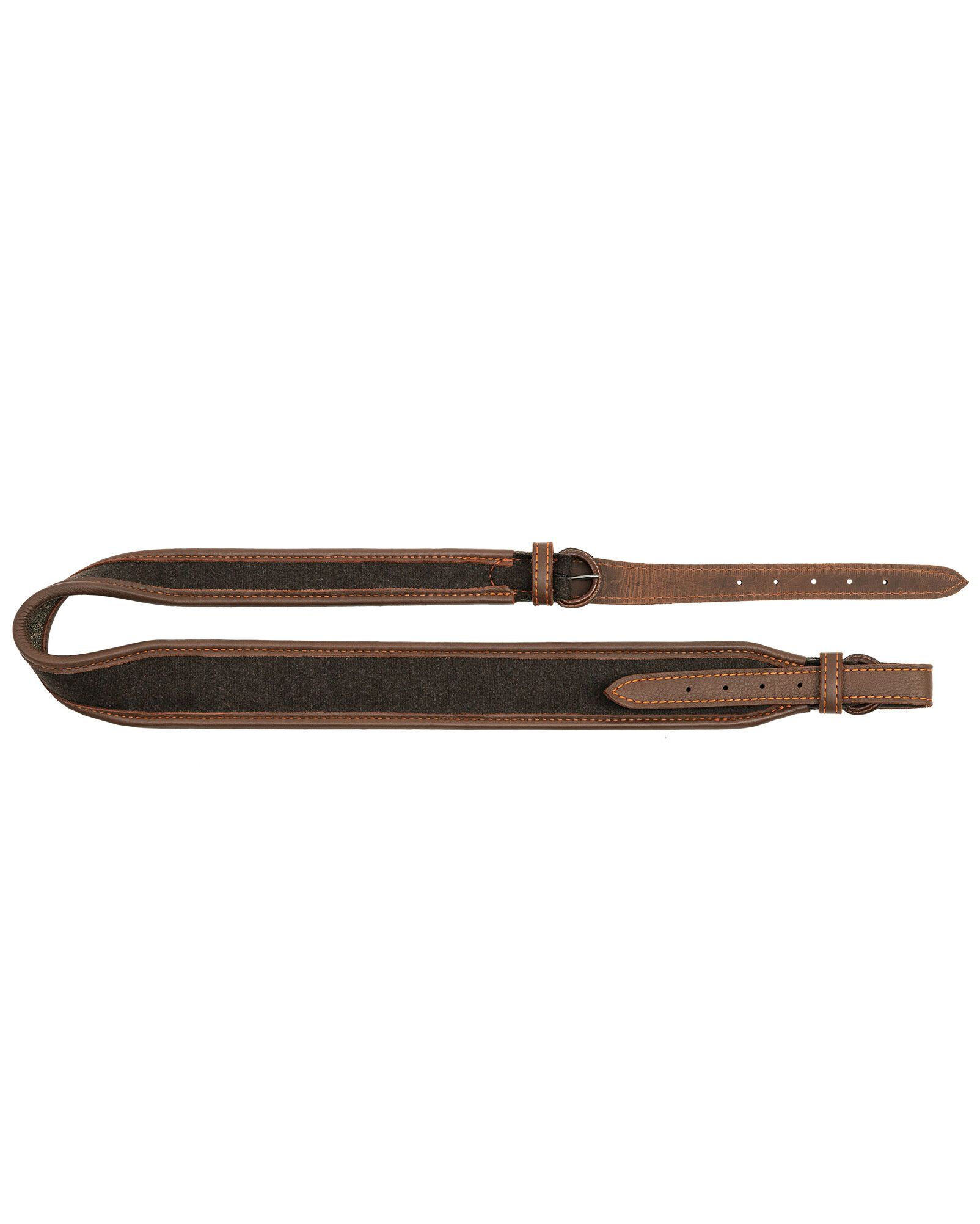 AKAH Gewehrriemen Elchleder & Loden mit Kork (braun)