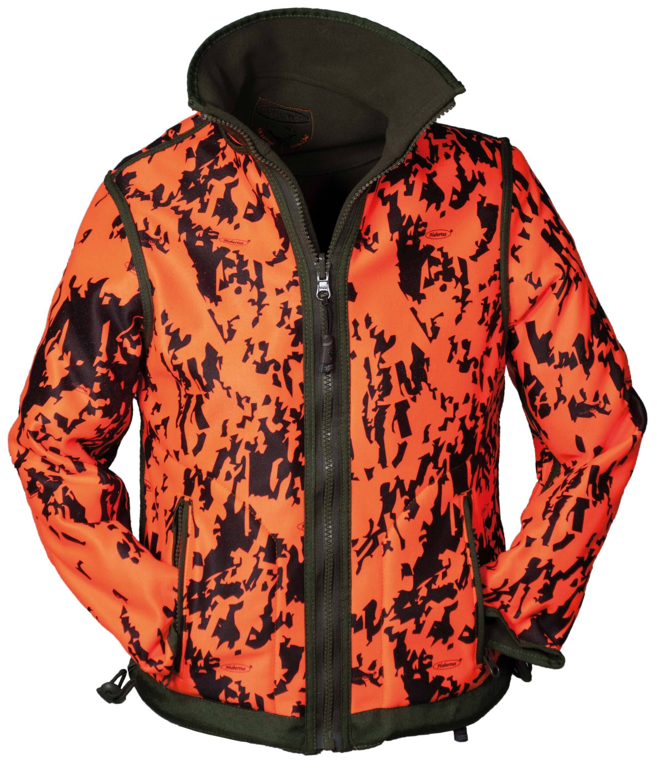 Hubertus Warn-Wendefleecejacke Pirsch Kinder (oliv/orange) Hubertus Warn-Wendefleecejacke Pirsch Kinder (oliv/orange)