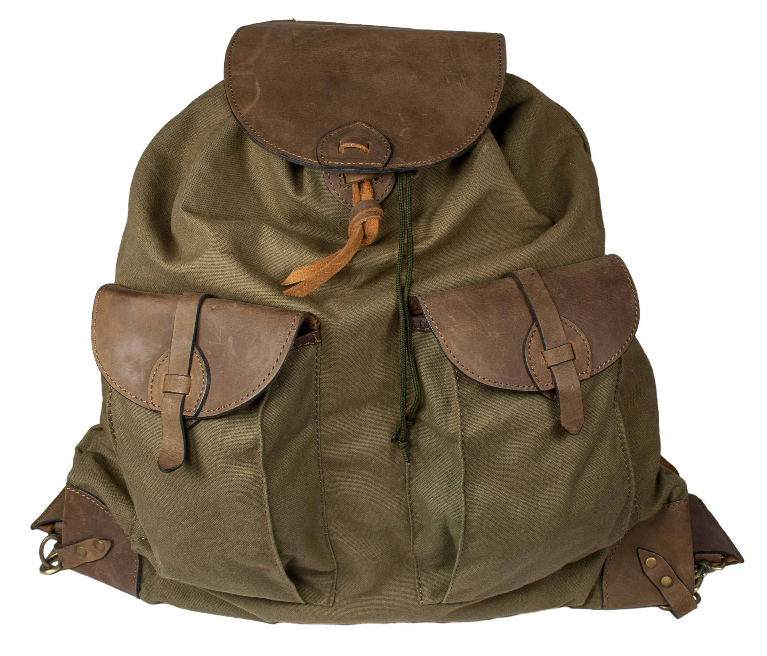 Hubertus Canvas-Rucksack klein (oliv)