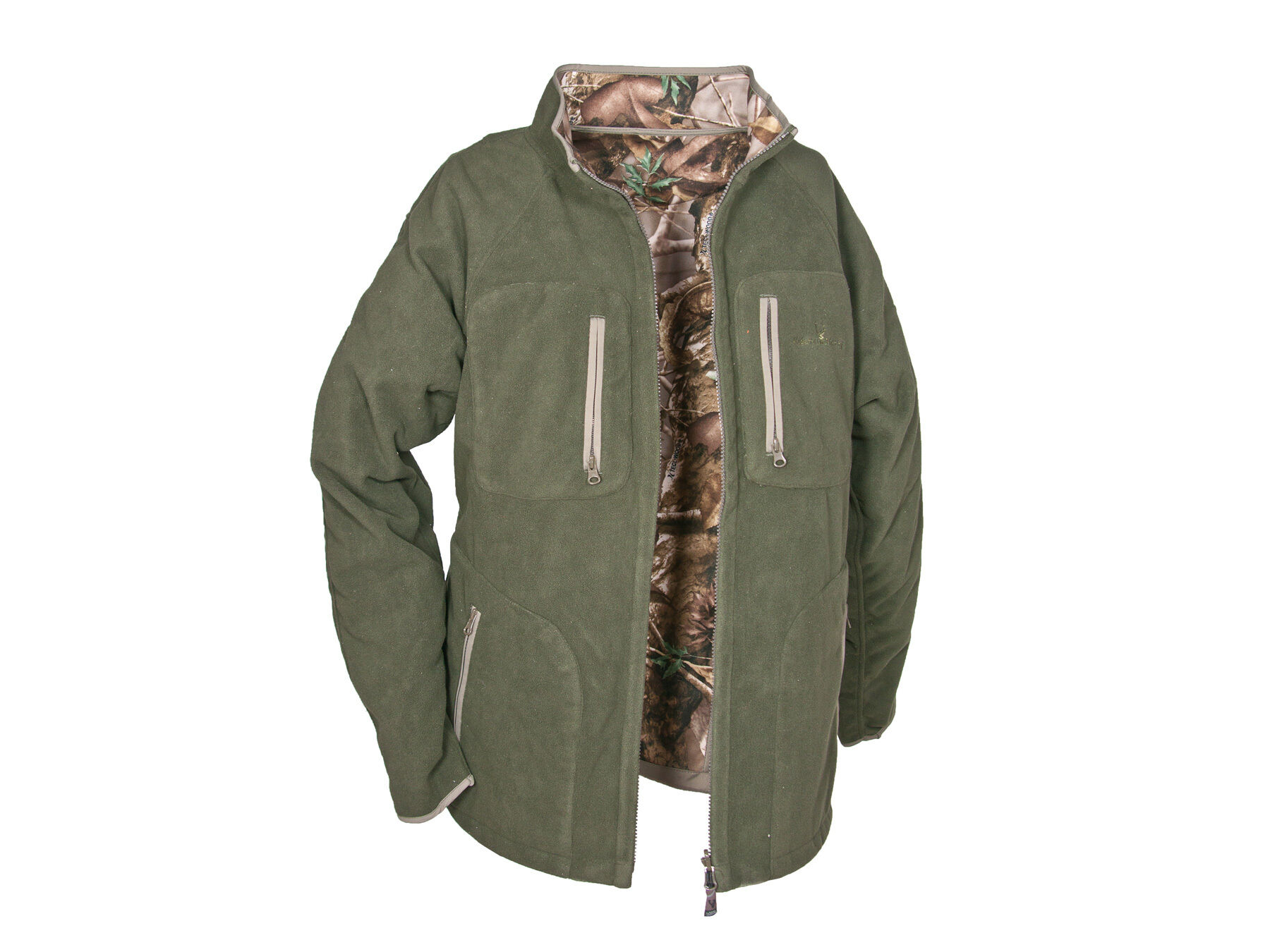 Hubertus Wende Fleece Jacke Pirsch (braun/camo)