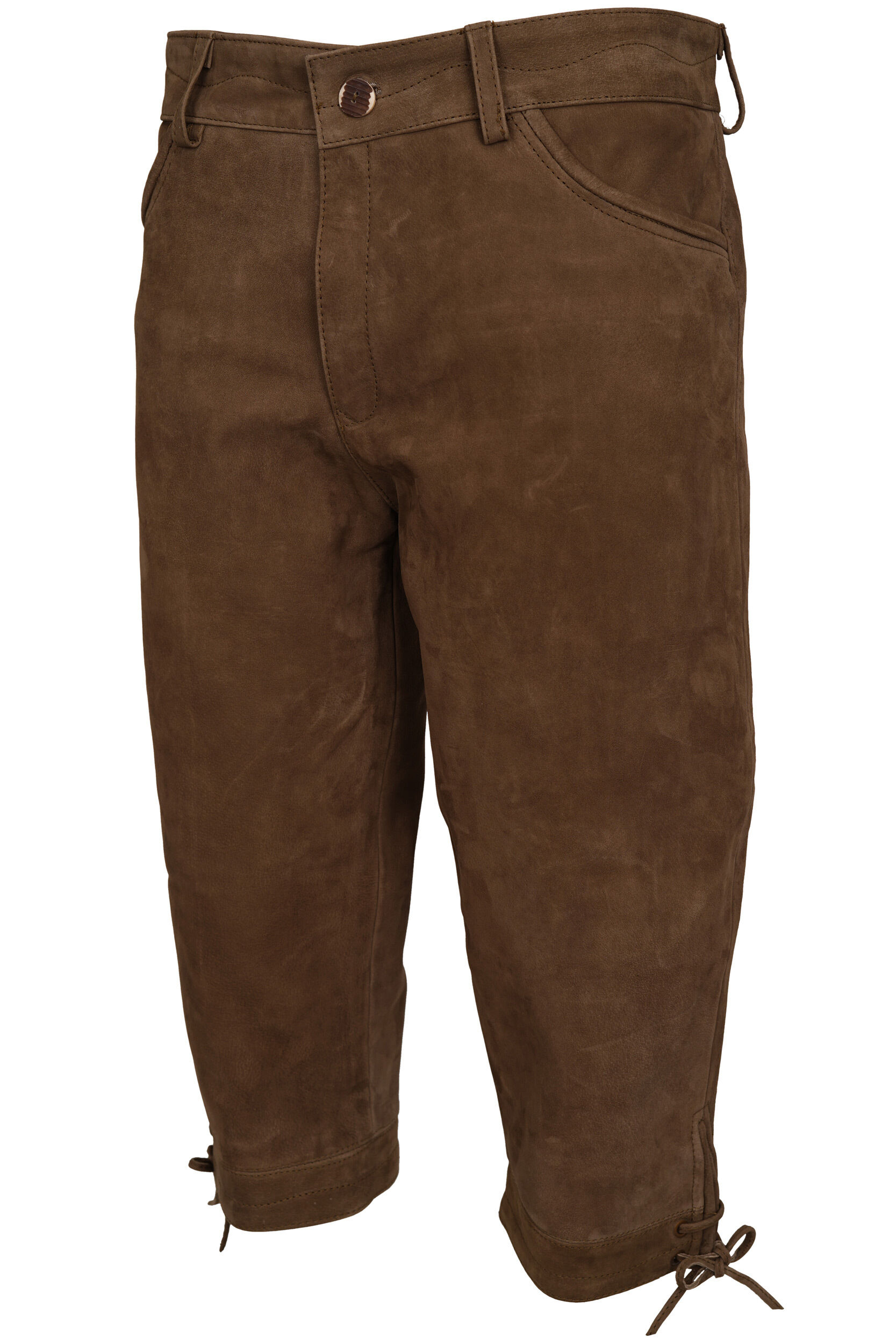 Hubertus Lederkniebundhose (oliv)