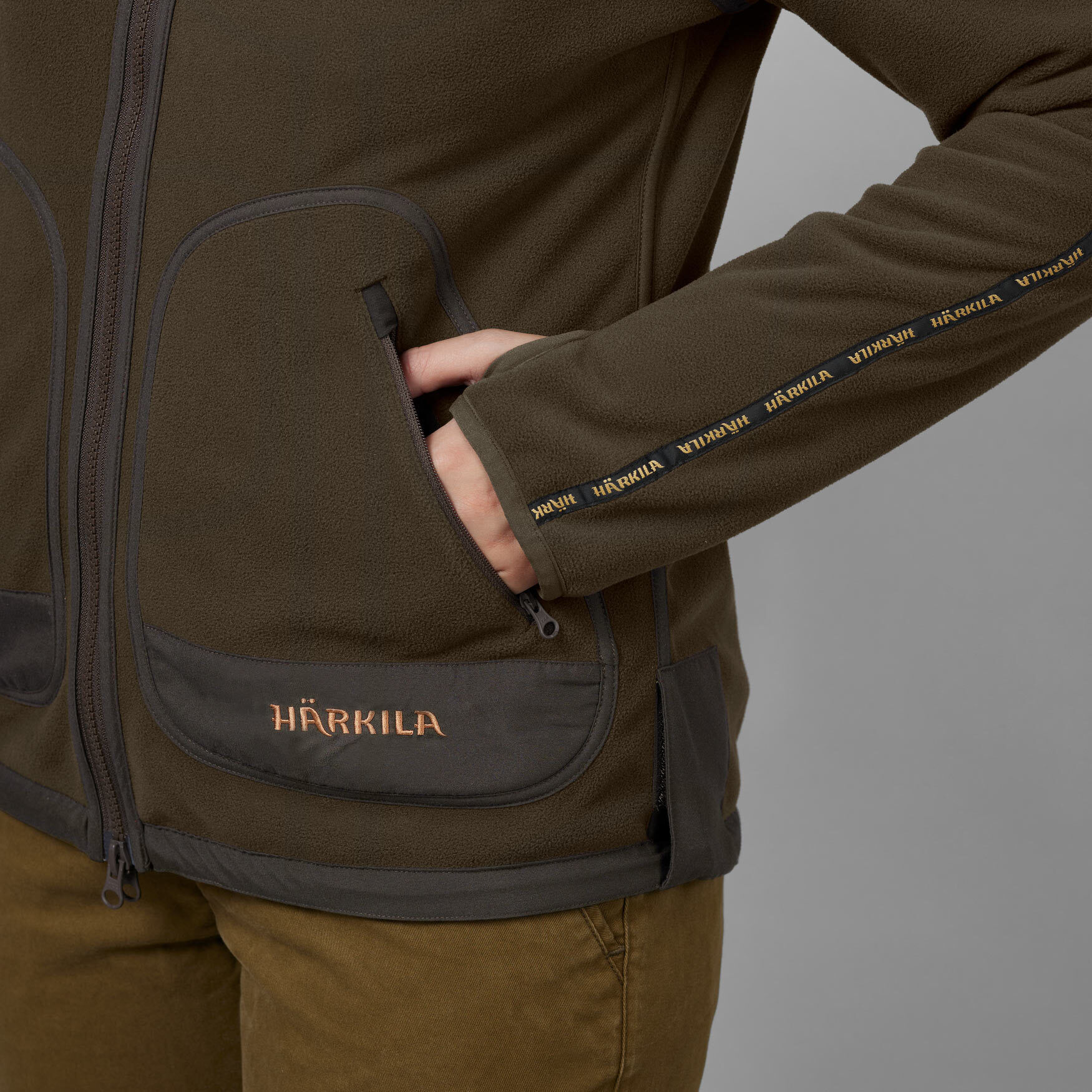 Härkila Kamko Fleecejacke Damen (Brown/Red) Härkila Kamko Fleecejacke Damen (Brown/Red)