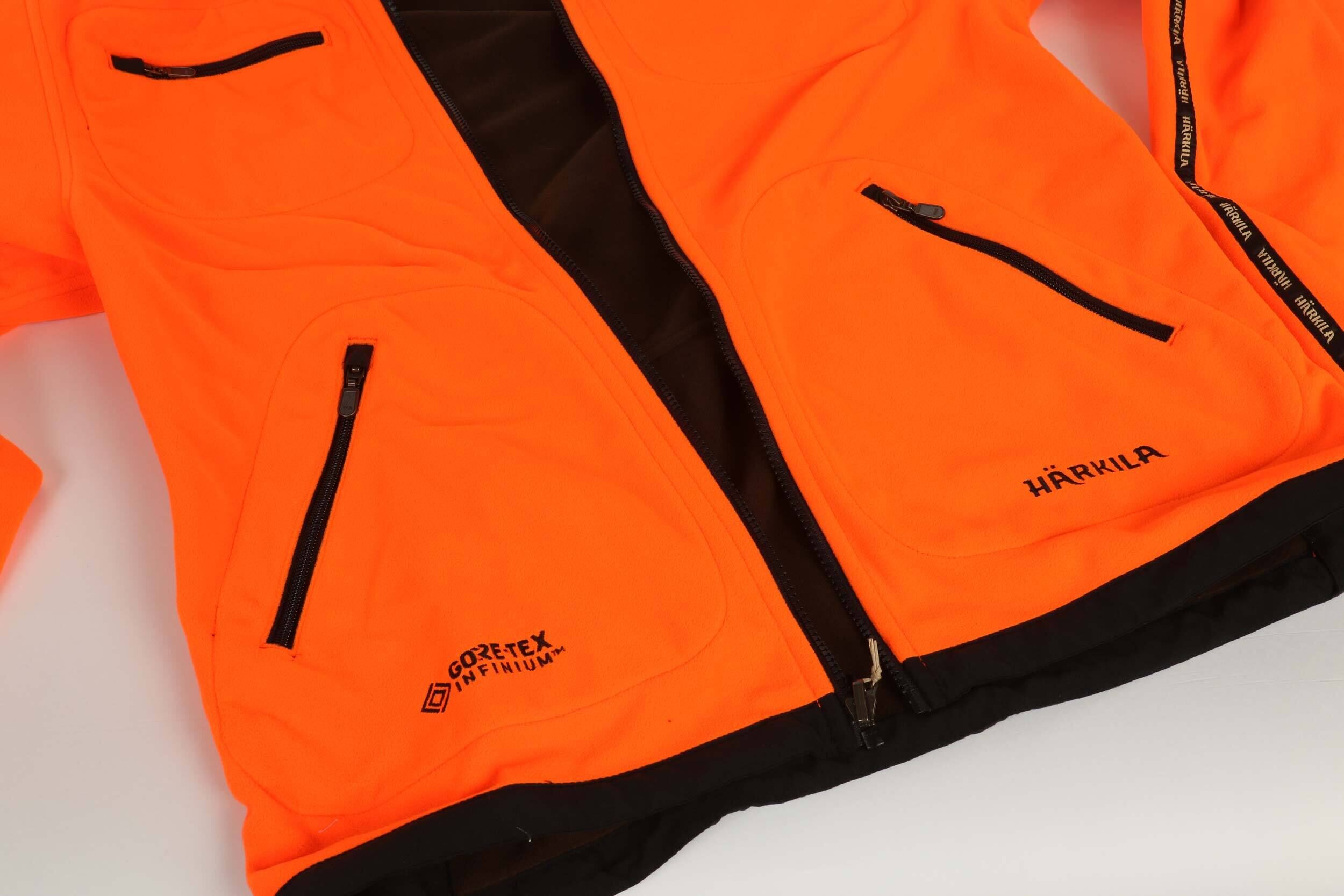 Härkila Kamko Wende-Fleecejacke (Hunting Green/Orange Blaze)