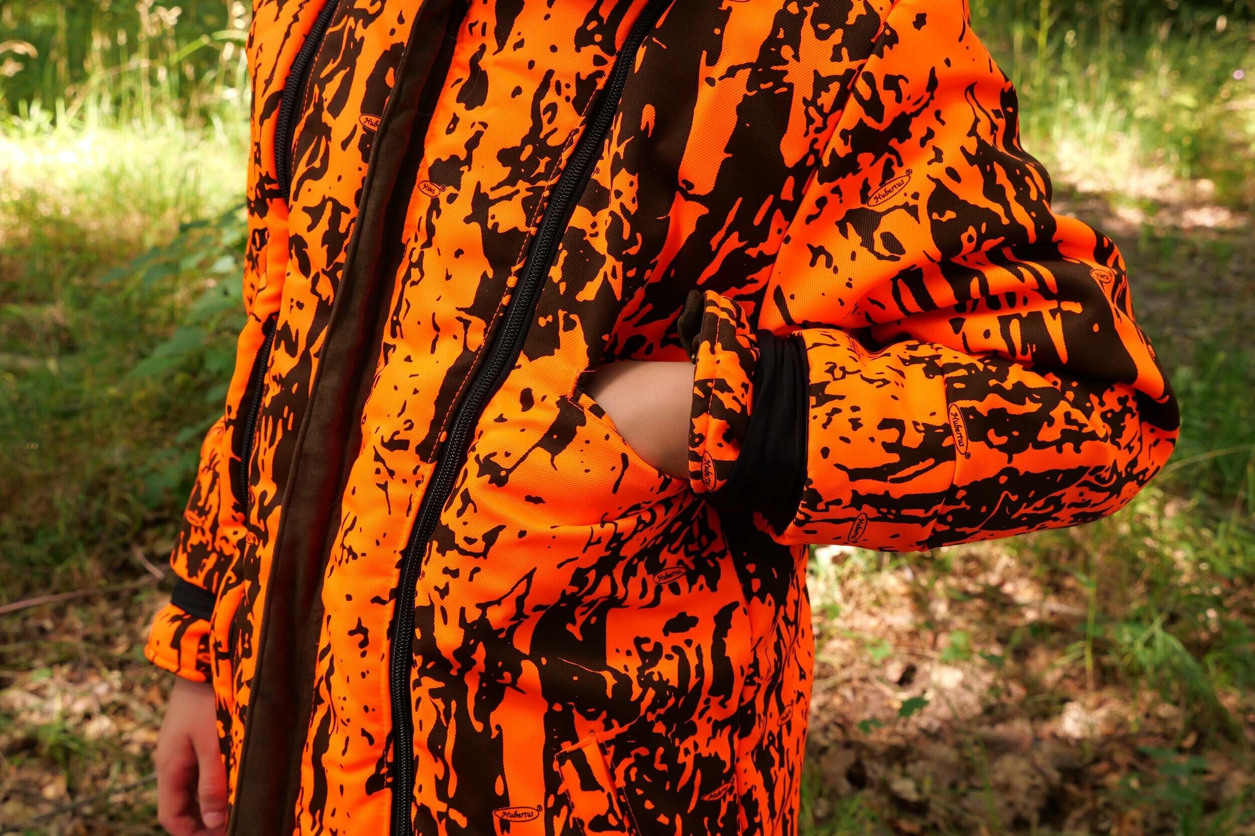 Hubertus Micro Camo Kinder-Wendejacke Janus (oliv/orange)