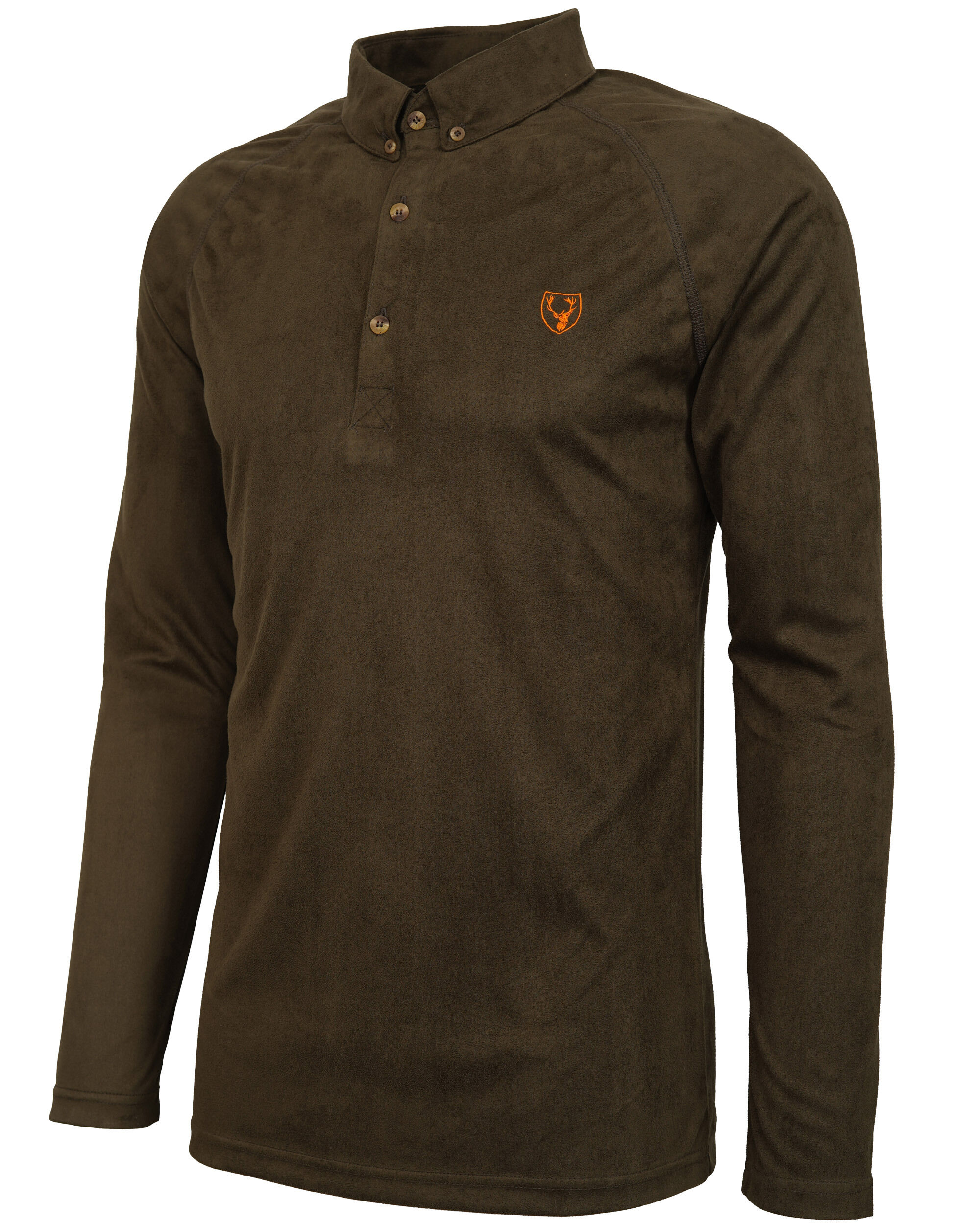 Hubertus Funktionsshirt mit Kragen (oliv)