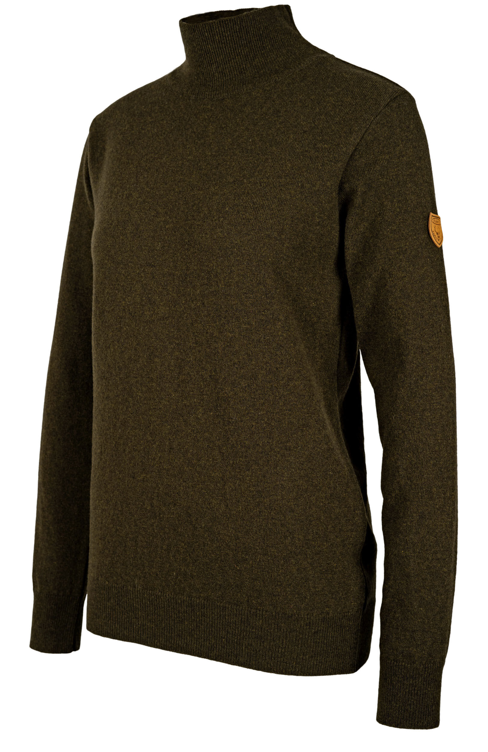 Hubertus Ladies Rollkragen-Strickpullover Christine (oliv/braun) Hubertus Ladies Rollkragen-Strickpullover Christine (oliv/braun)