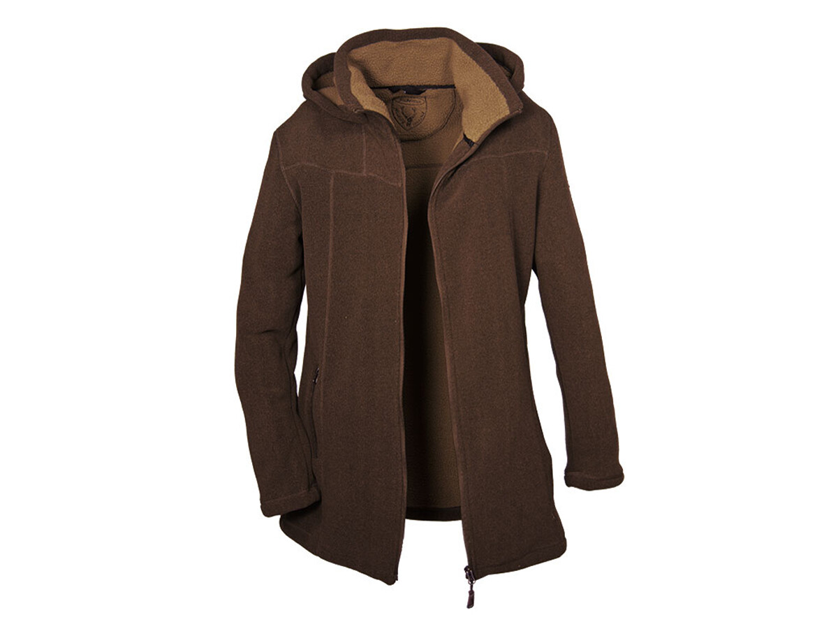 Hubertus Damen-Fleecemantel Polar (braun/beige)