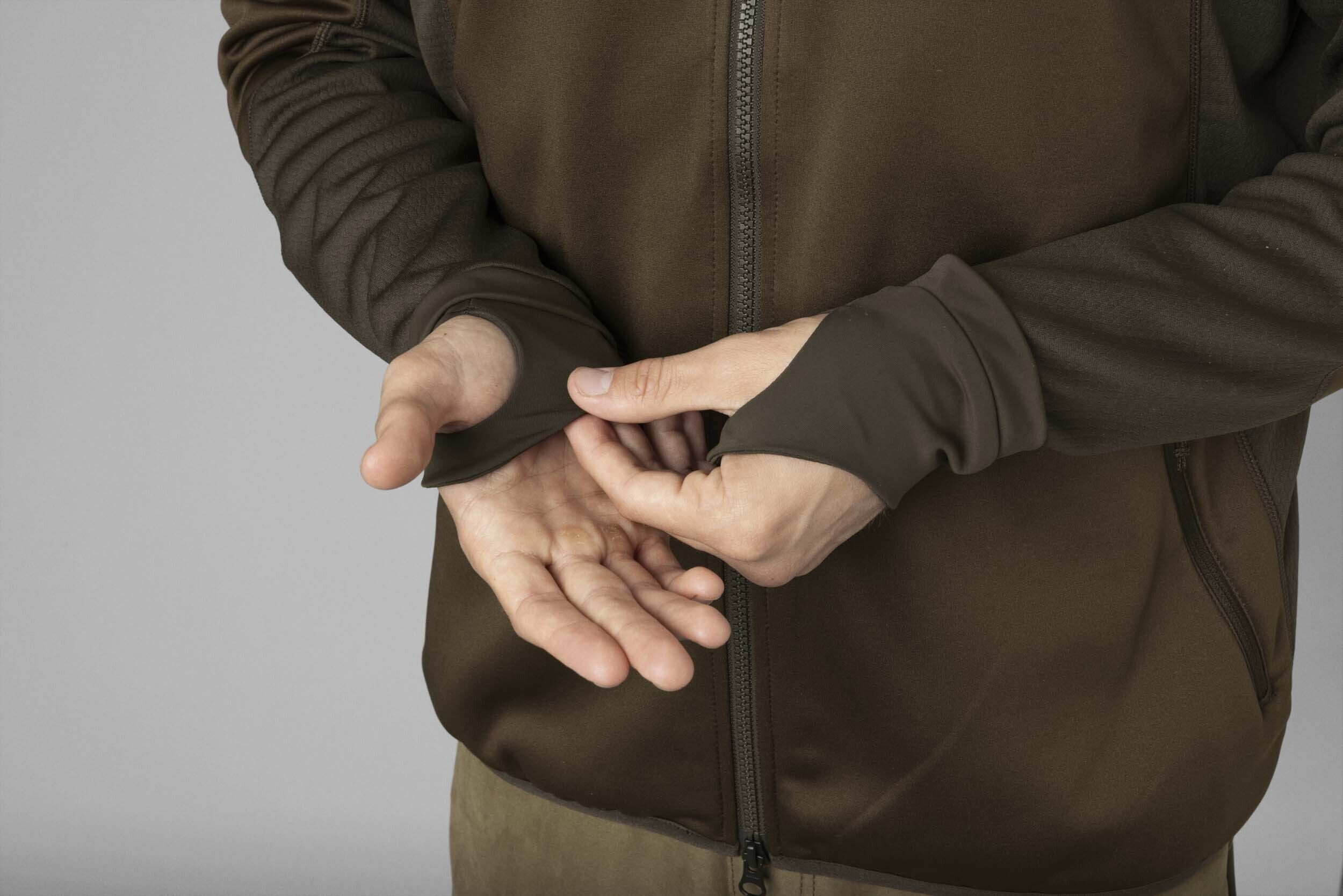 Härkila Scandinavian Fleecejacke (Willow green/Deep brown) Härkila Scandinavian Fleecejacke (Willow green/Deep brown)