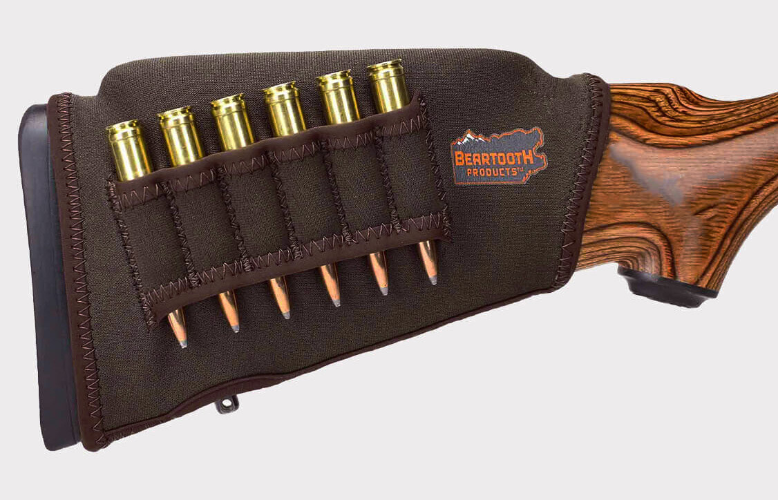 Beartooth Schaftrückenerhöhung Kit 2.0 mit Patronenschlaufen (braun)