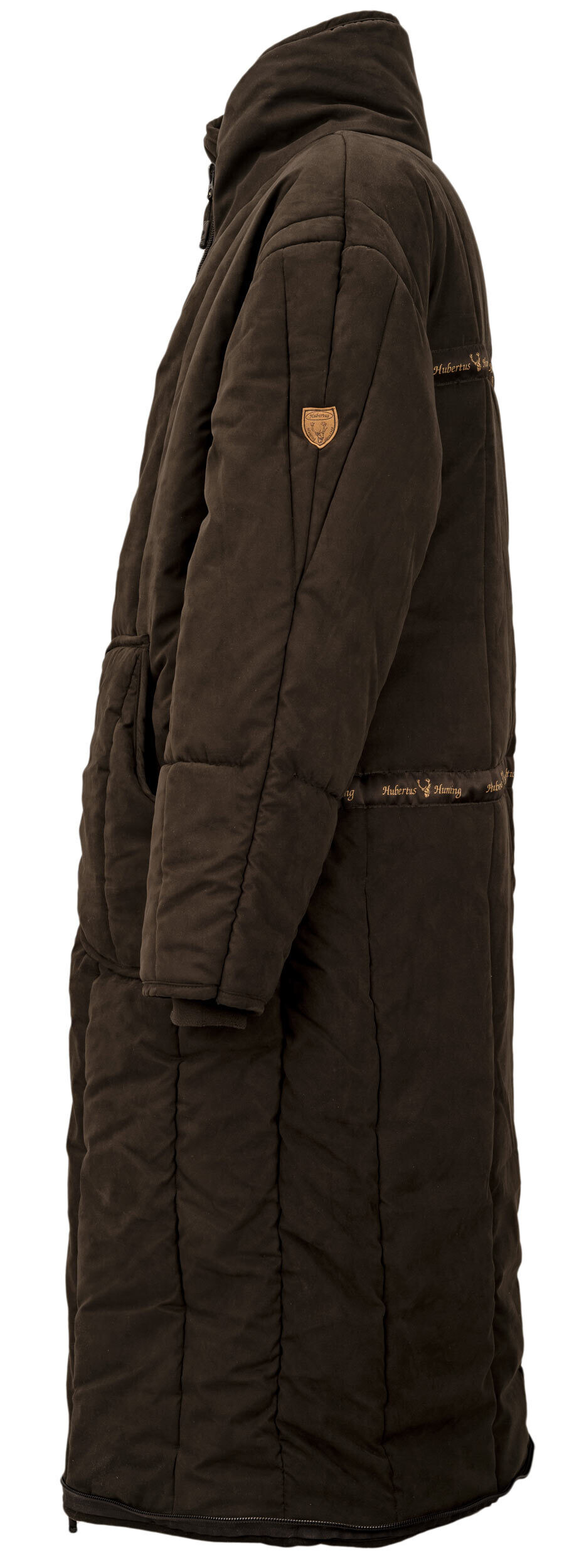Hubertus Microvelours-Ansitzmantel Nordkap mit Fußteil (oliv/braun)