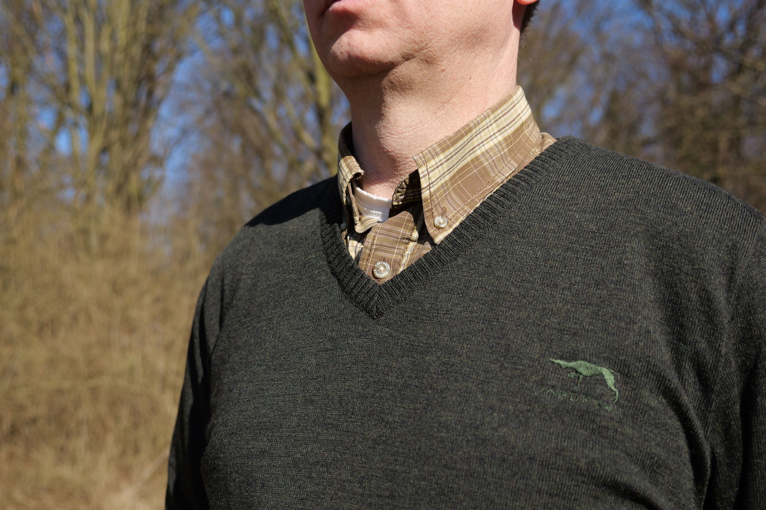 Jagdhund V-Pullover Lanzenbach (Grün)