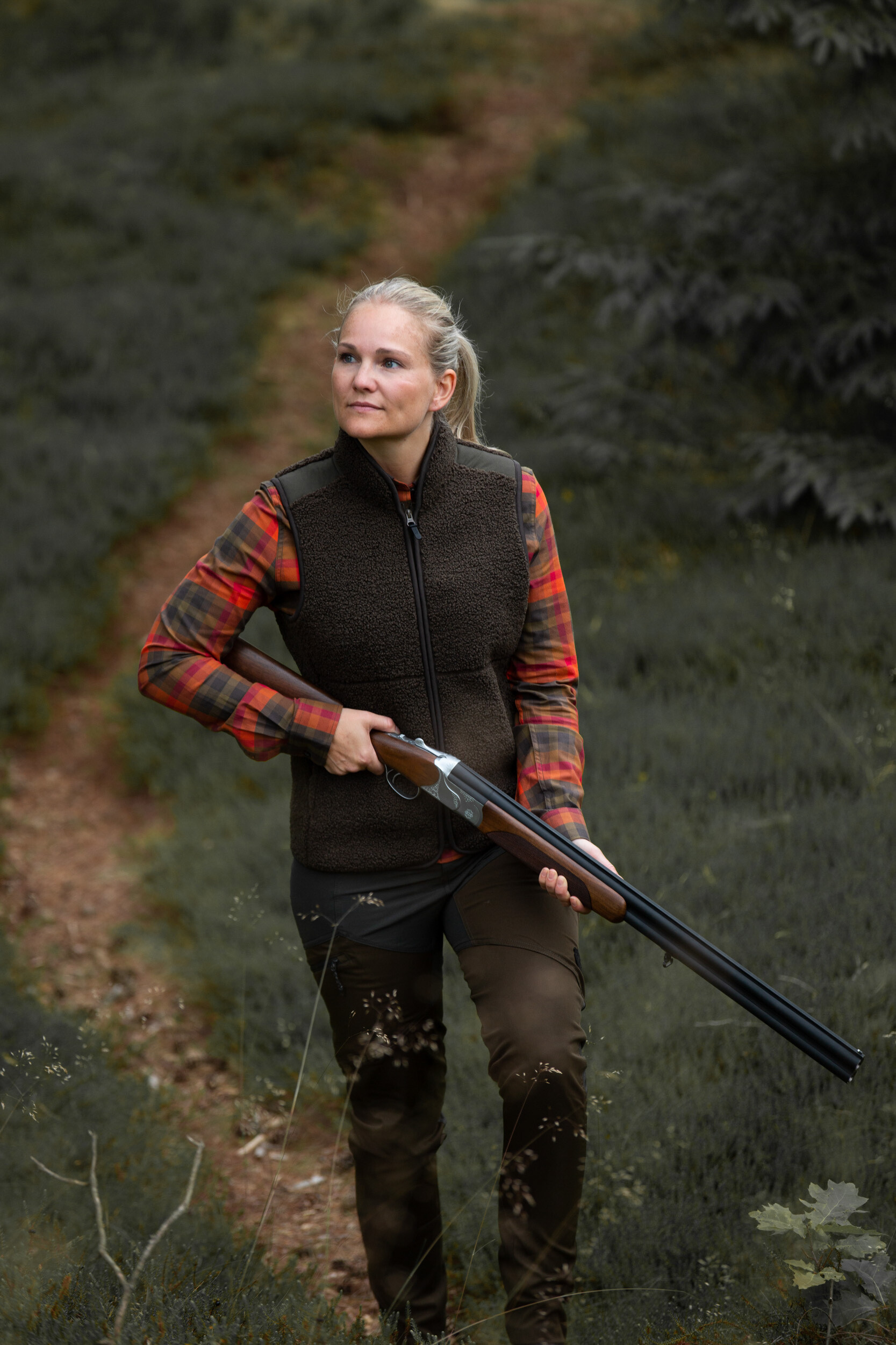 Northern Hunting Gunni Teddyfleeceweste Damen (dark green) Northern Hunting Gunni Teddyfleeceweste Damen (dark green)