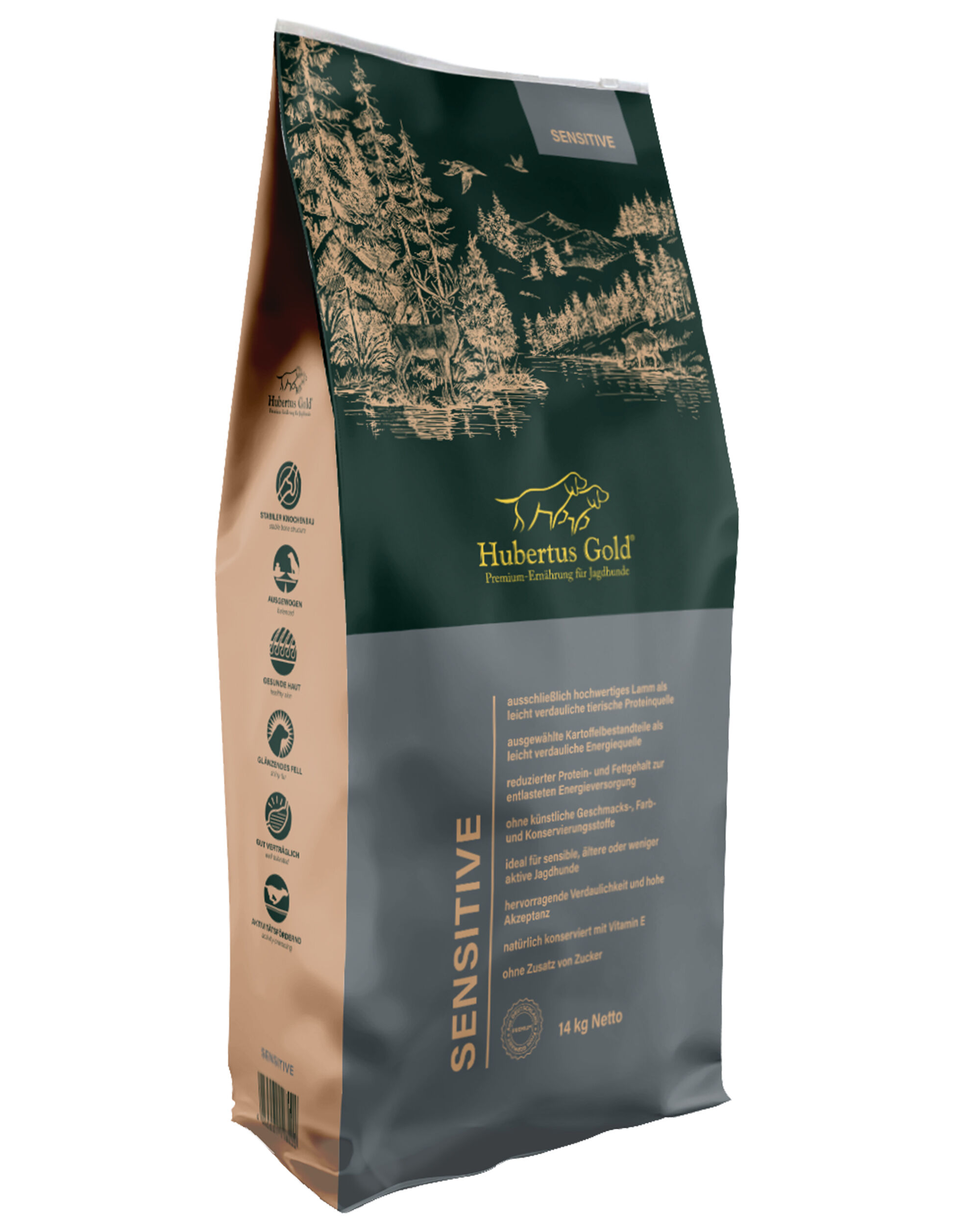 Hubertus Gold Sensitive Premium-Trockenfutter (14 kg)