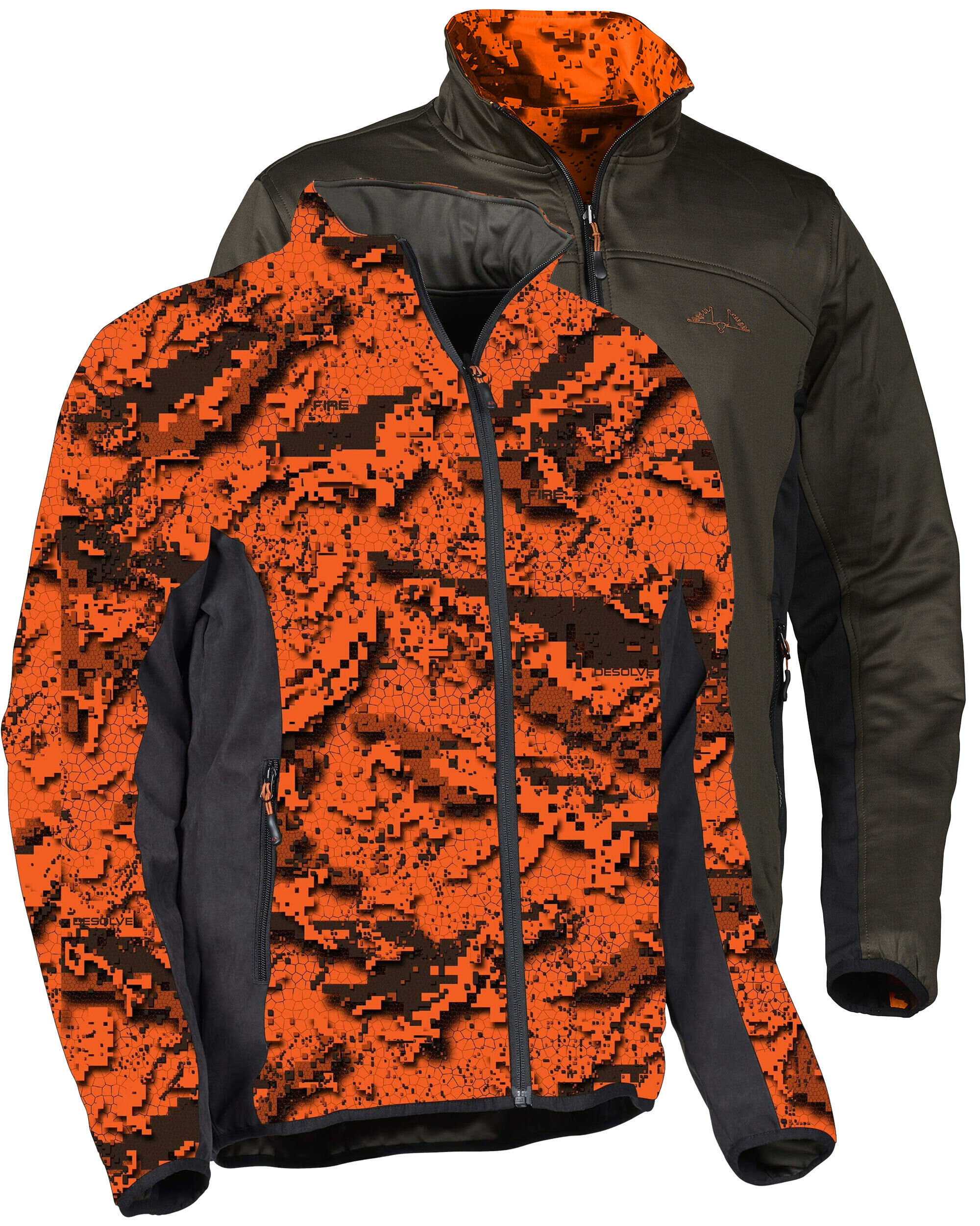 Swedteam Ridge Pro Reversible Re-Eco Wendejacke (Desolve Fire)