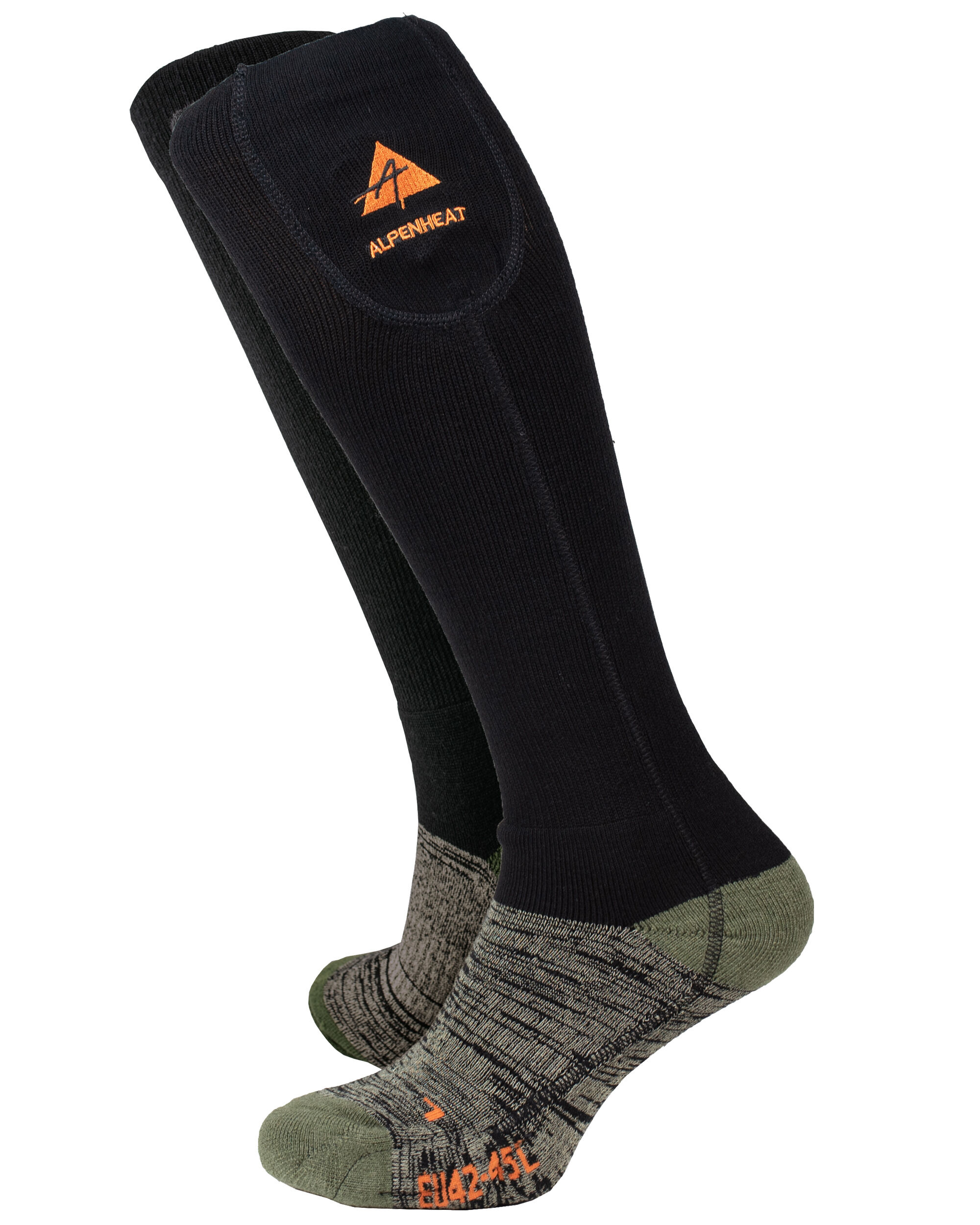 Alpenheat FireWoolSocks Beheizte Socken mit APP (schwarz/grün)