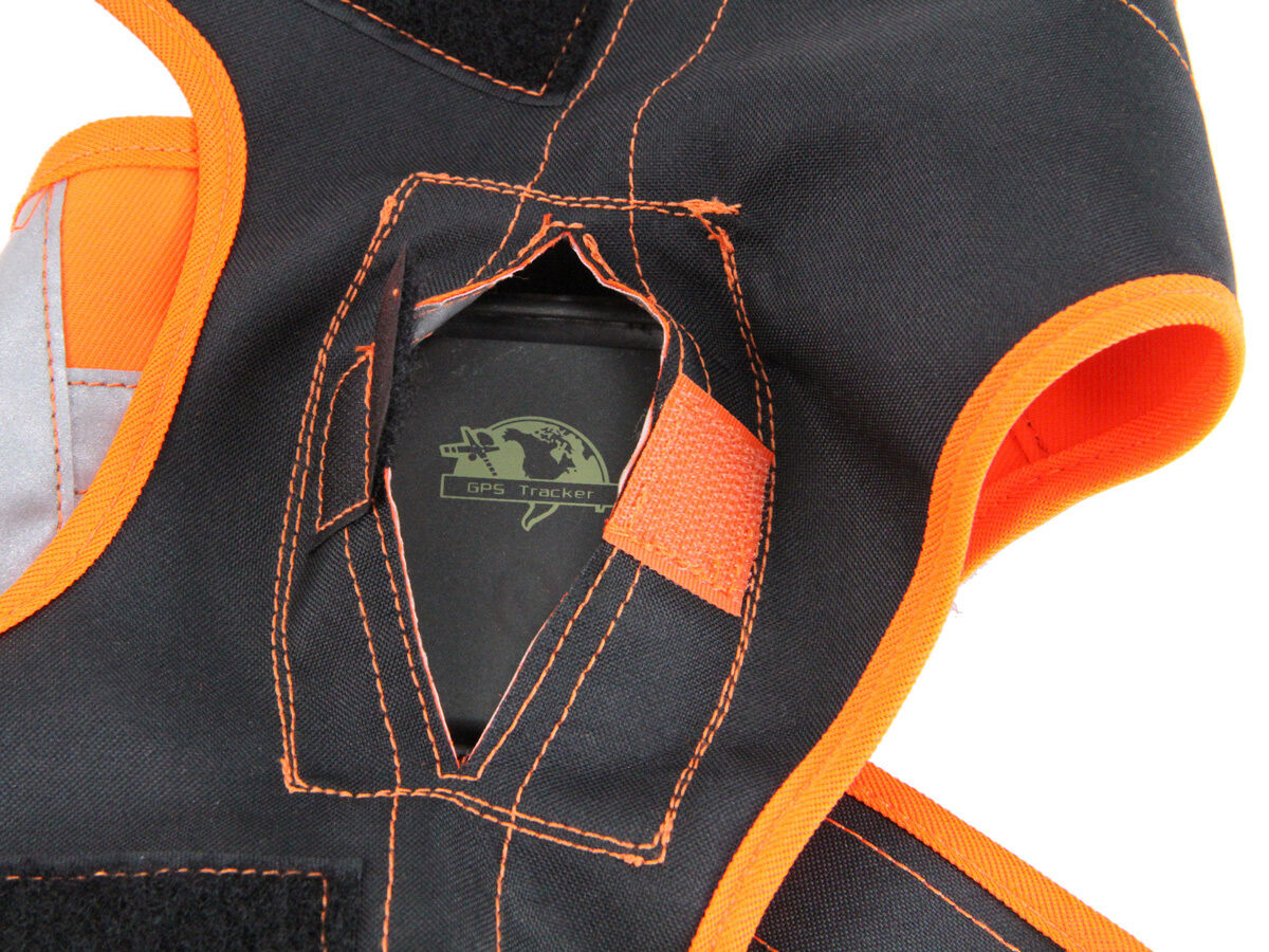 Hundesignalweste Holstein mit kleiner Außentasche