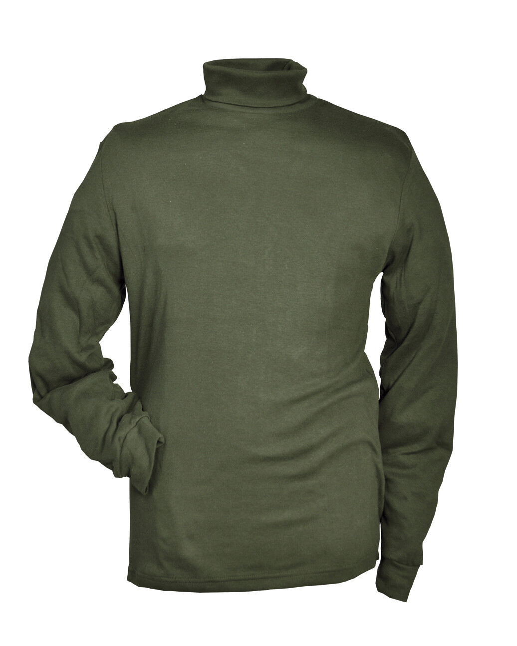 Hubertus Rollkragenshirt uni (oliv)