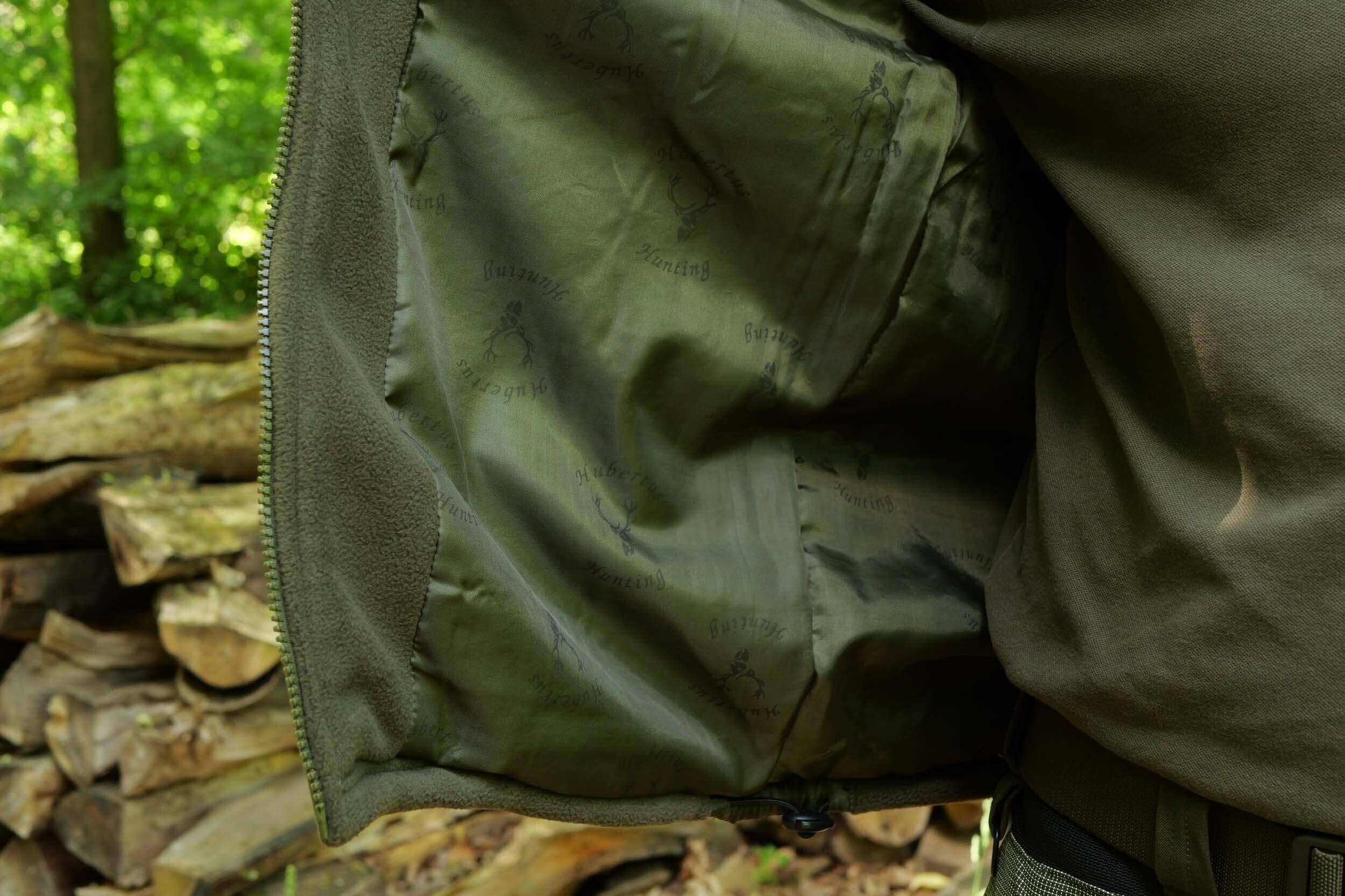 Hubertus Fleecejacke mit Futter (oliv)