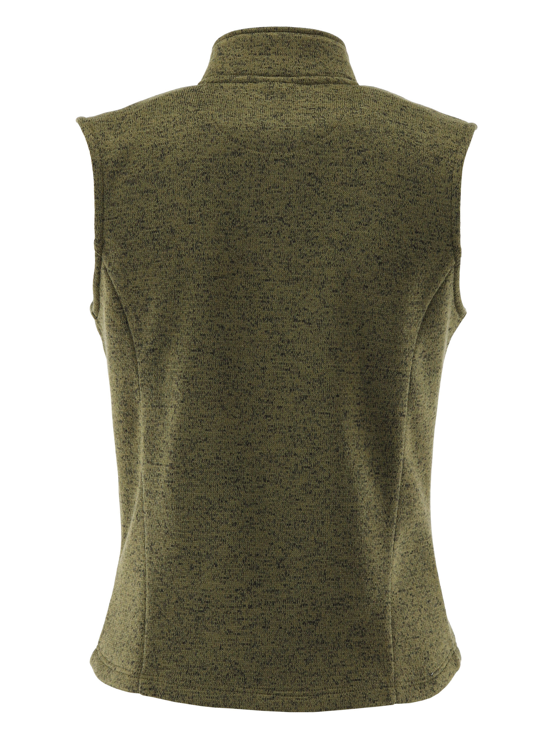 OS Trachten Damenweste Strick-Fleece (oliv)