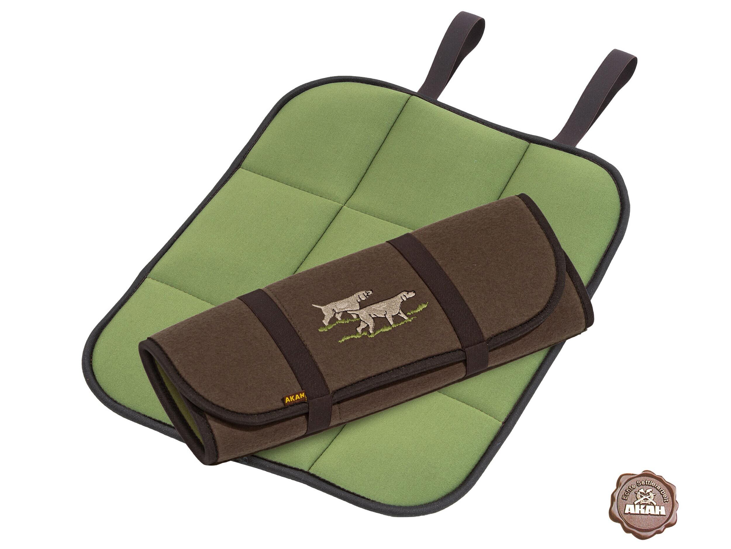 AKAH Faltbares Sitzkissen mit Jagdhund-Stickerei
