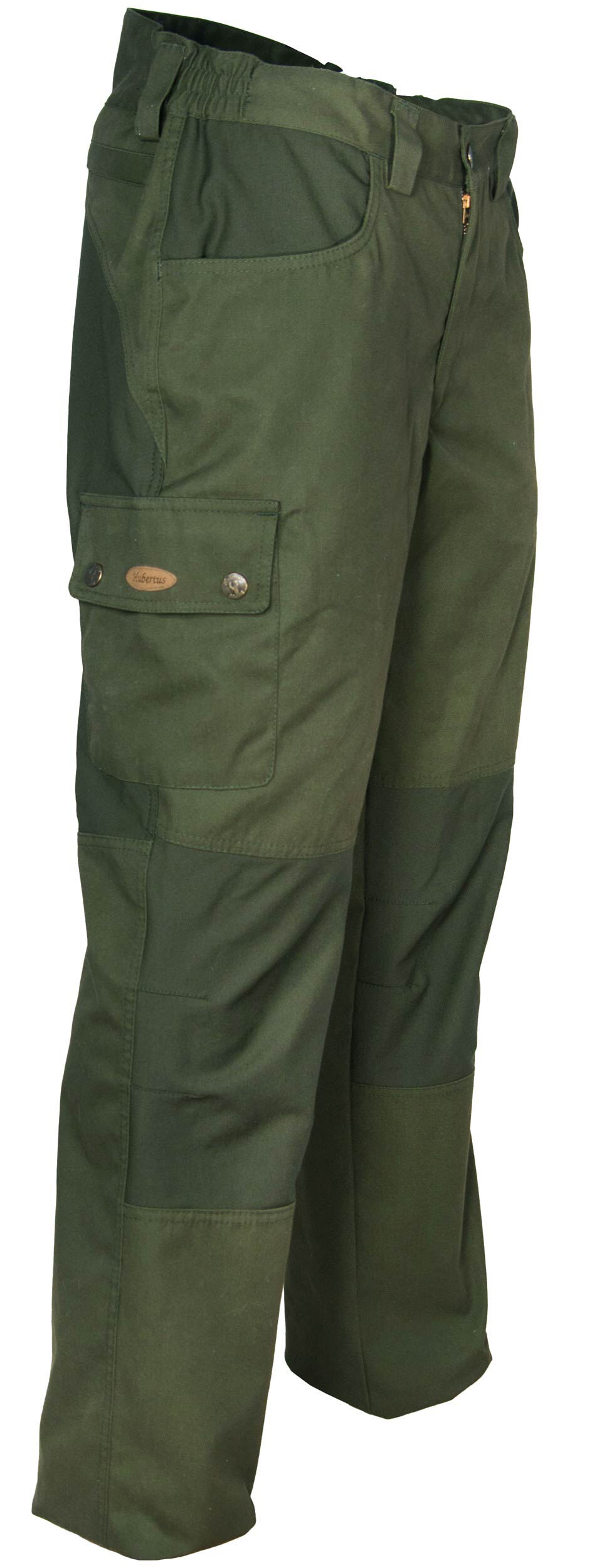 Hubertus Canvas-Outdoorhose mit Stretcheinsatz (oliv)