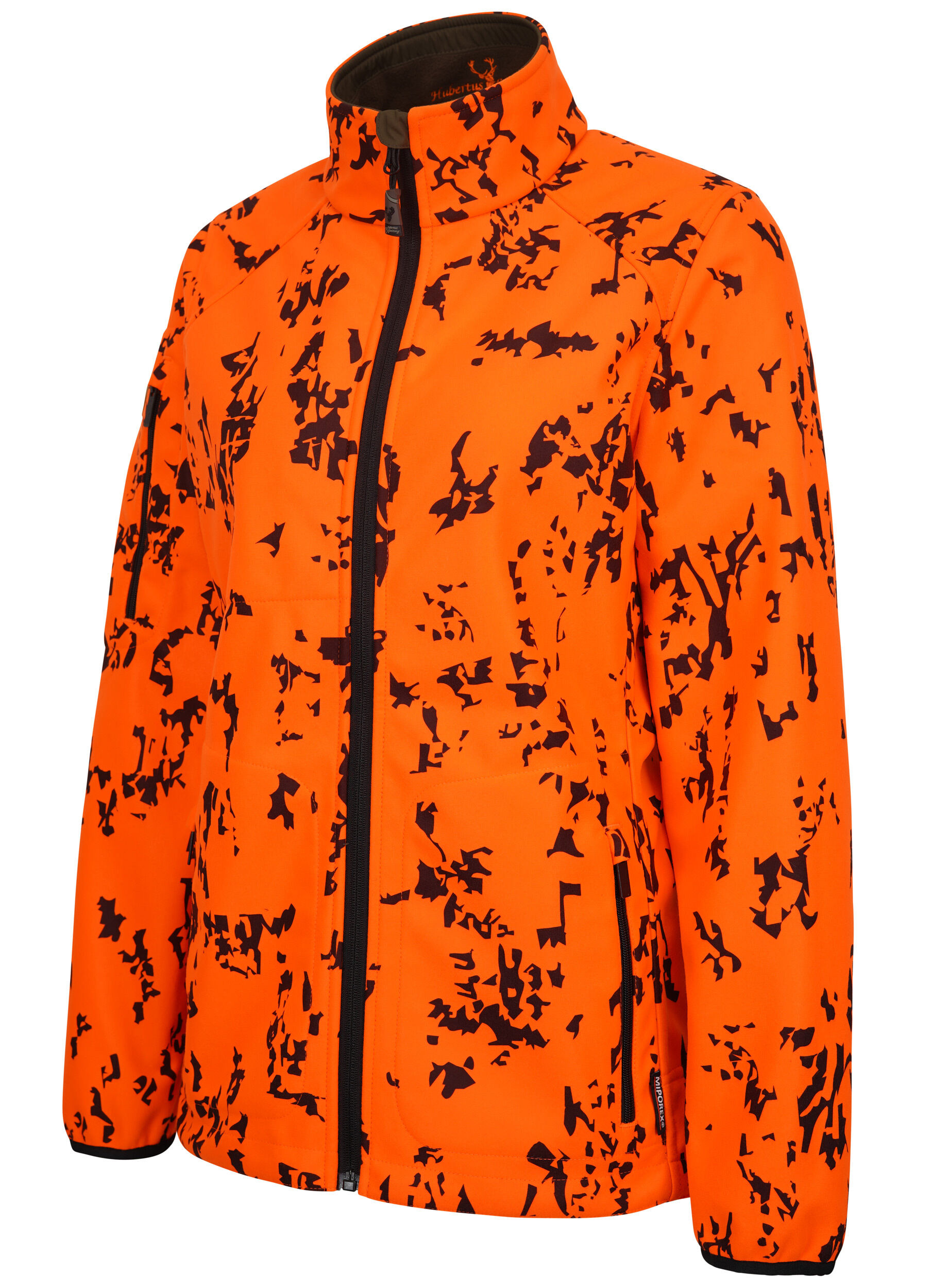 Hubertus Damen-Warnwendefleecejacke Pirsch 2 (oliv/orange)