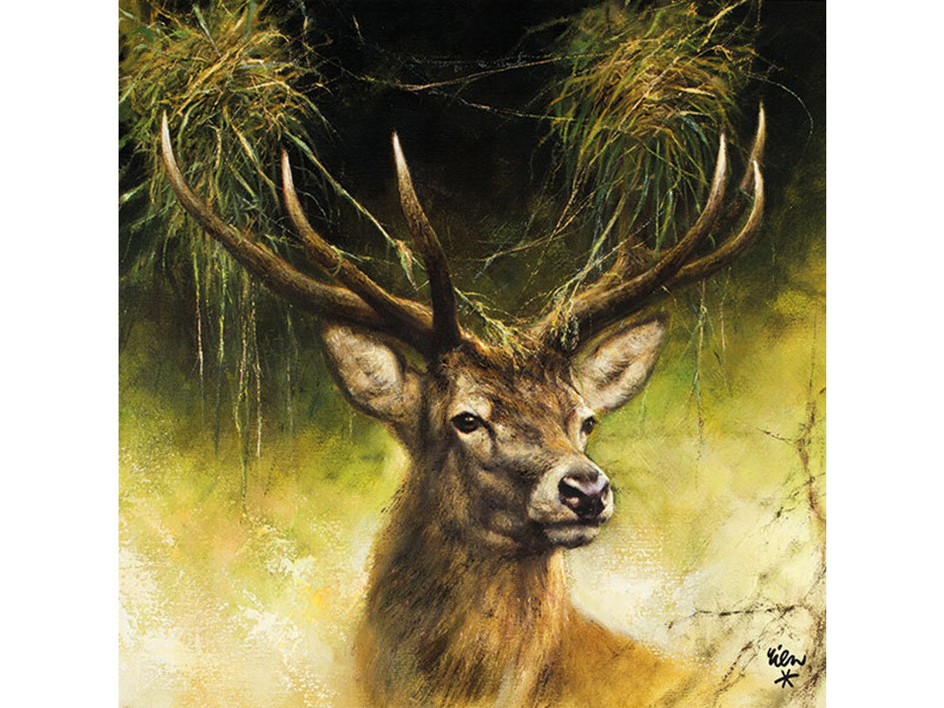Jagdservietten Hirsch