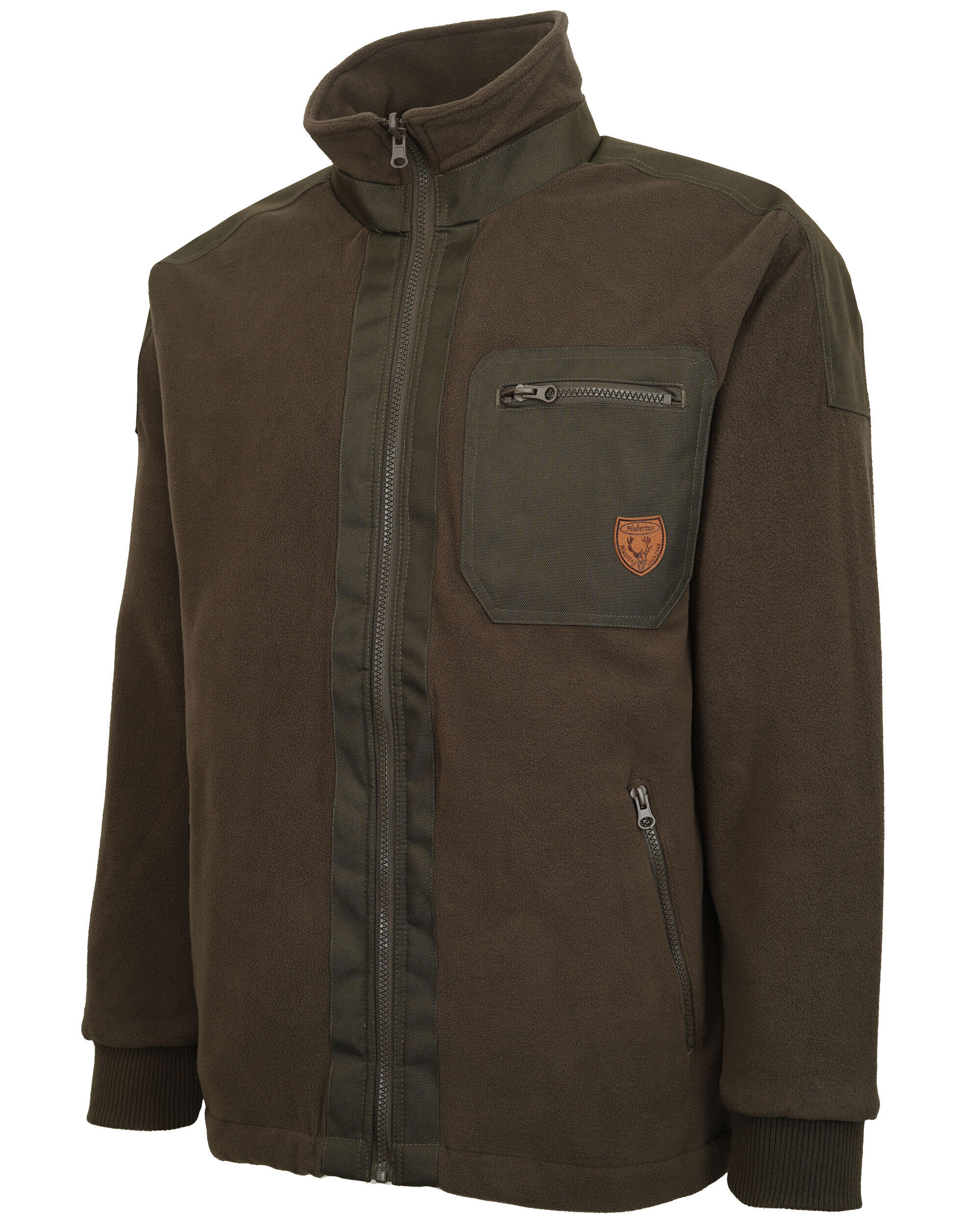 Hubertus Warn-Wendejacke Fleece Drückjagd (orange/oliv)
