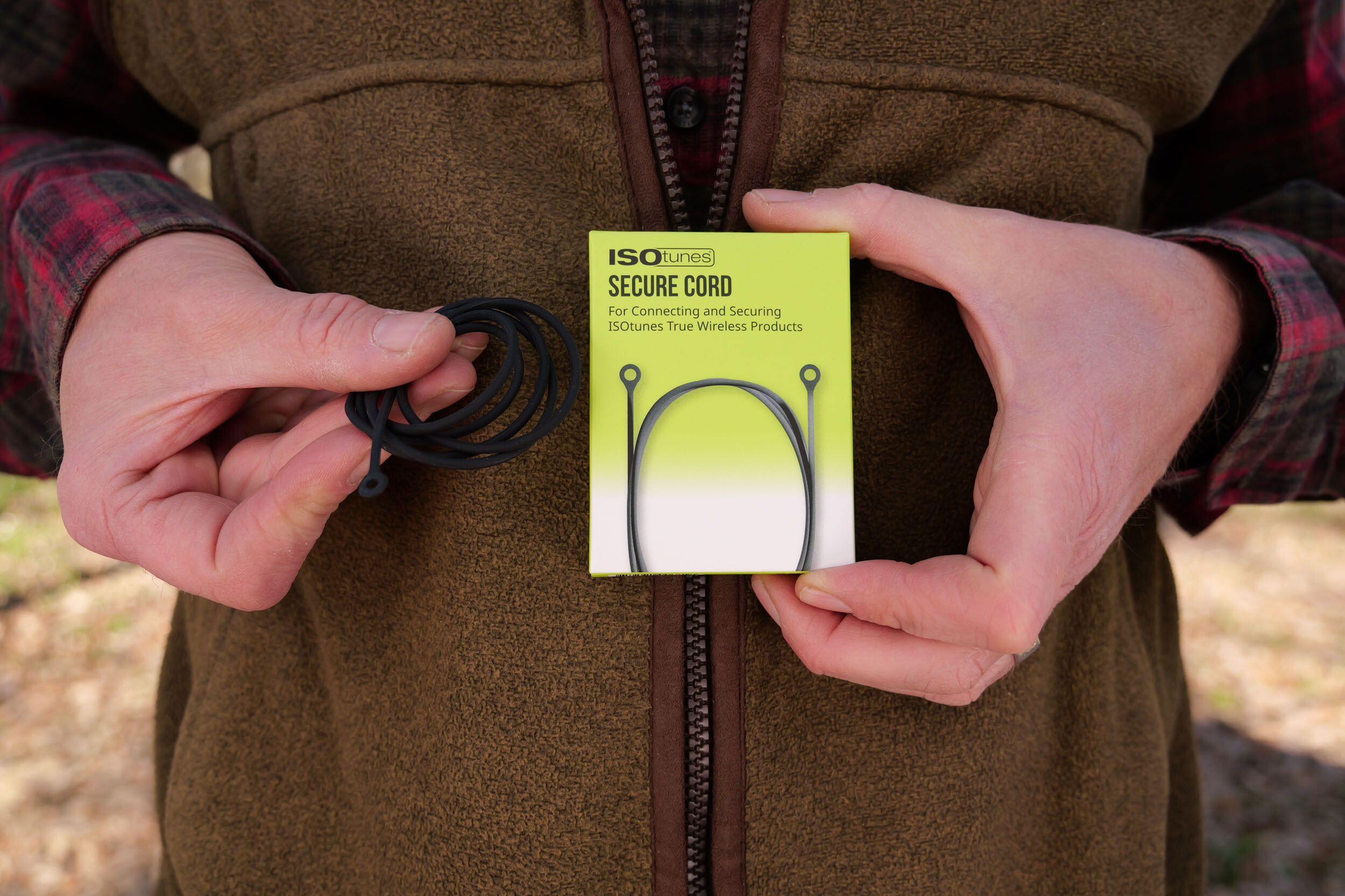 Isotunes Caliber BT aktiver In-Ear-Kopfhörer-Gehörschutz Isotunes Secure Cord In-Ear-Sicherungsschnur