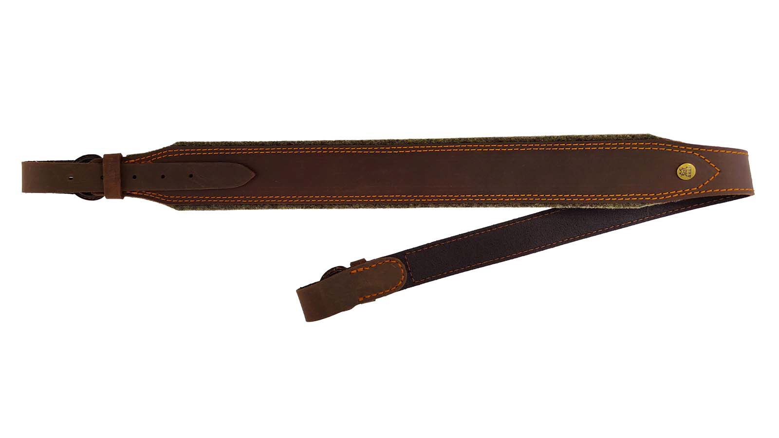 AKAH Gewehrriemen Pull-Up Leder mit Wollfilz