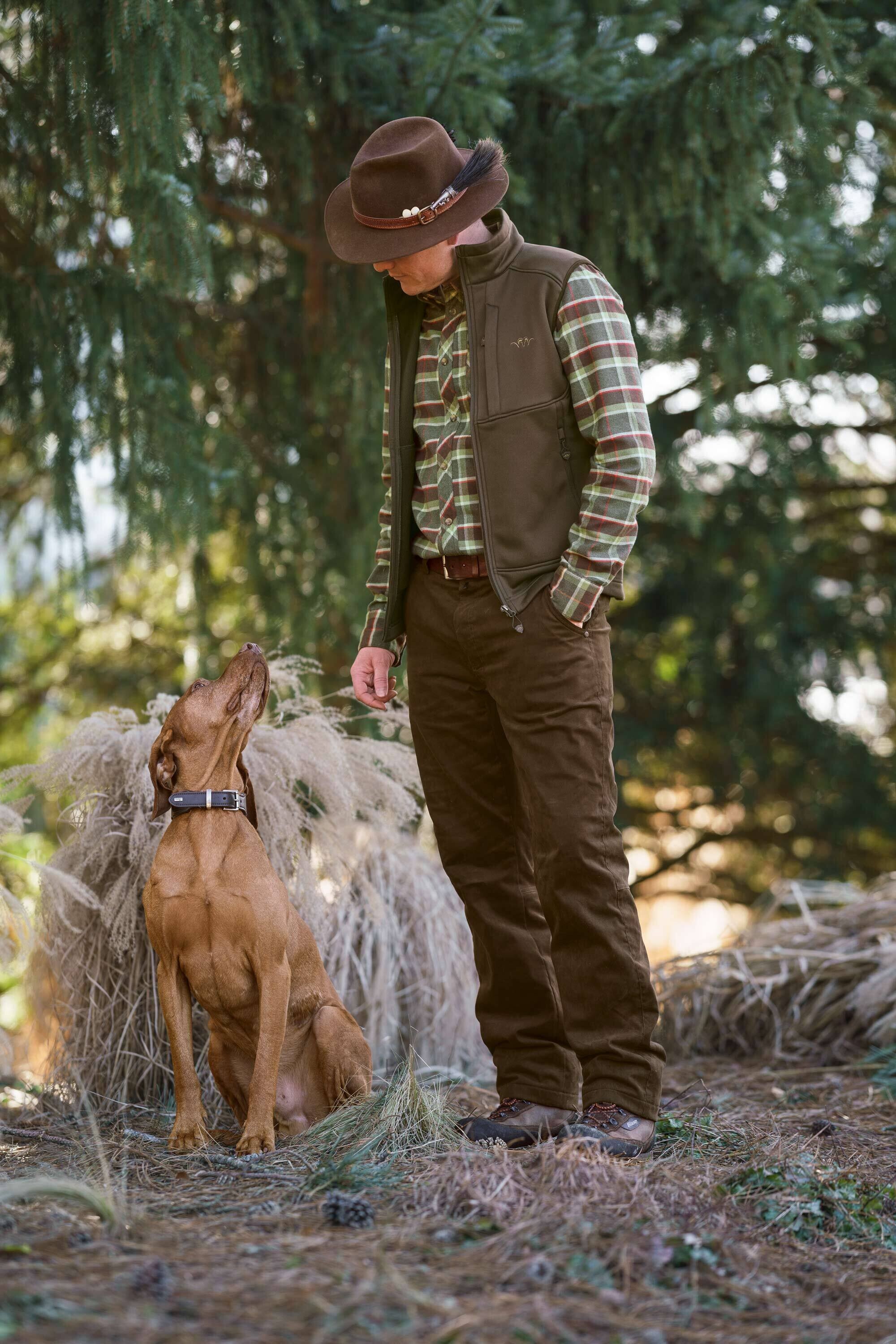 Blaser Suede Hose Marlon (dunkelbraun)