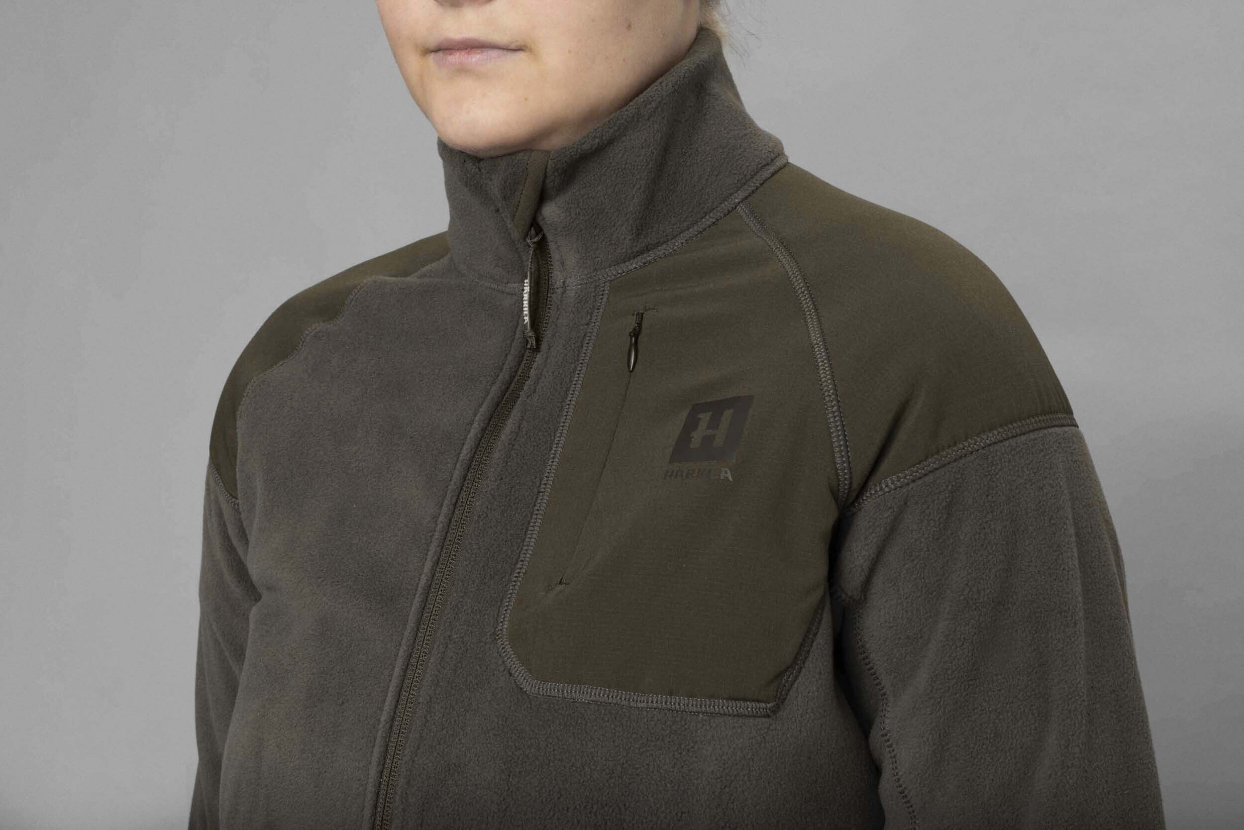Härkila Vilja Damen-Fleecejacke (Willow green/Shadow grey)