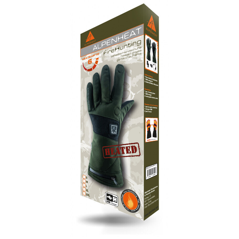 Alpenheat FireHunting Heizhandschuh AG21 (dunkelgrün)
