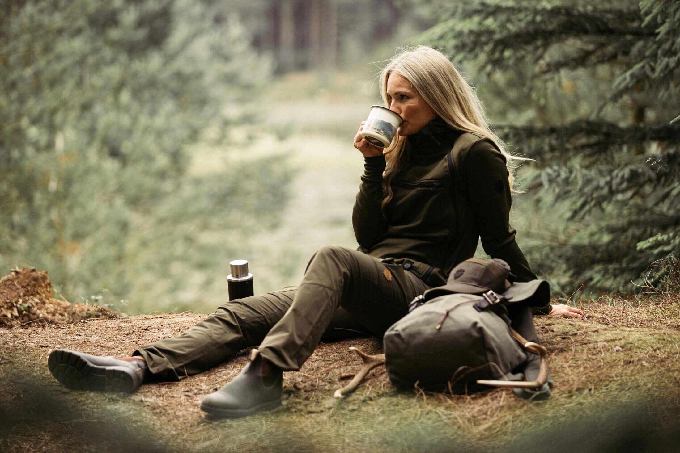 Northern Hunting Saga-Jagdfleece Damen (Green)