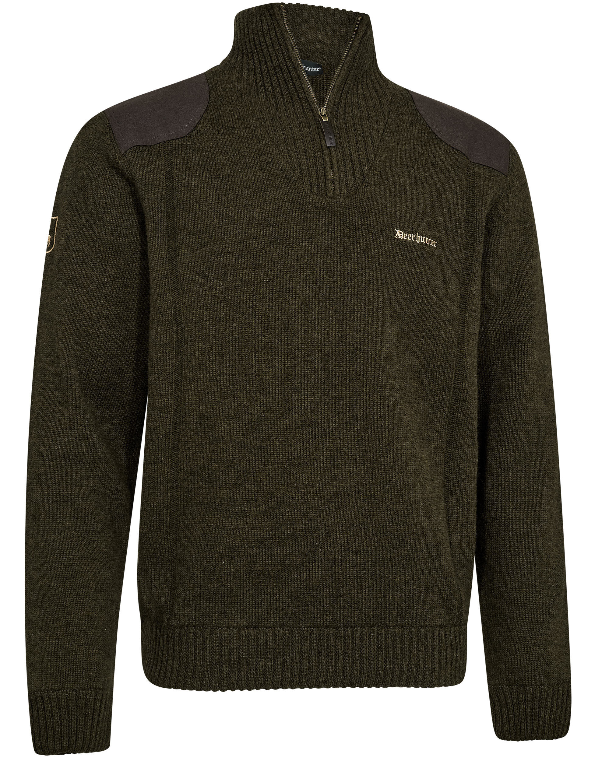 Deerhunter Finley Strickpullover Half Zip (Woodland Melange)