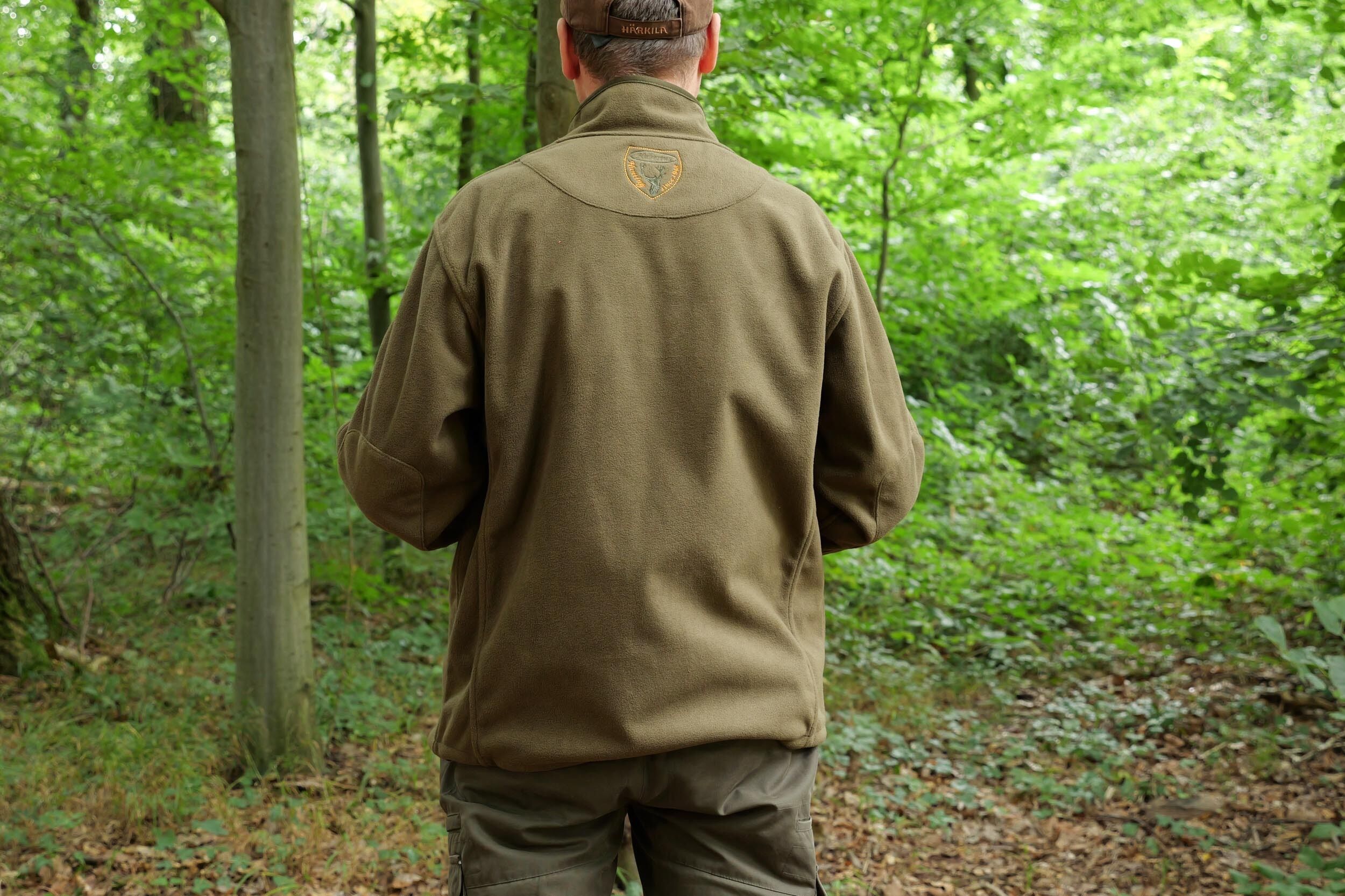 Hubertus Warn-Wende-Fleecejacke Pirsch Camo (oliv/orange)